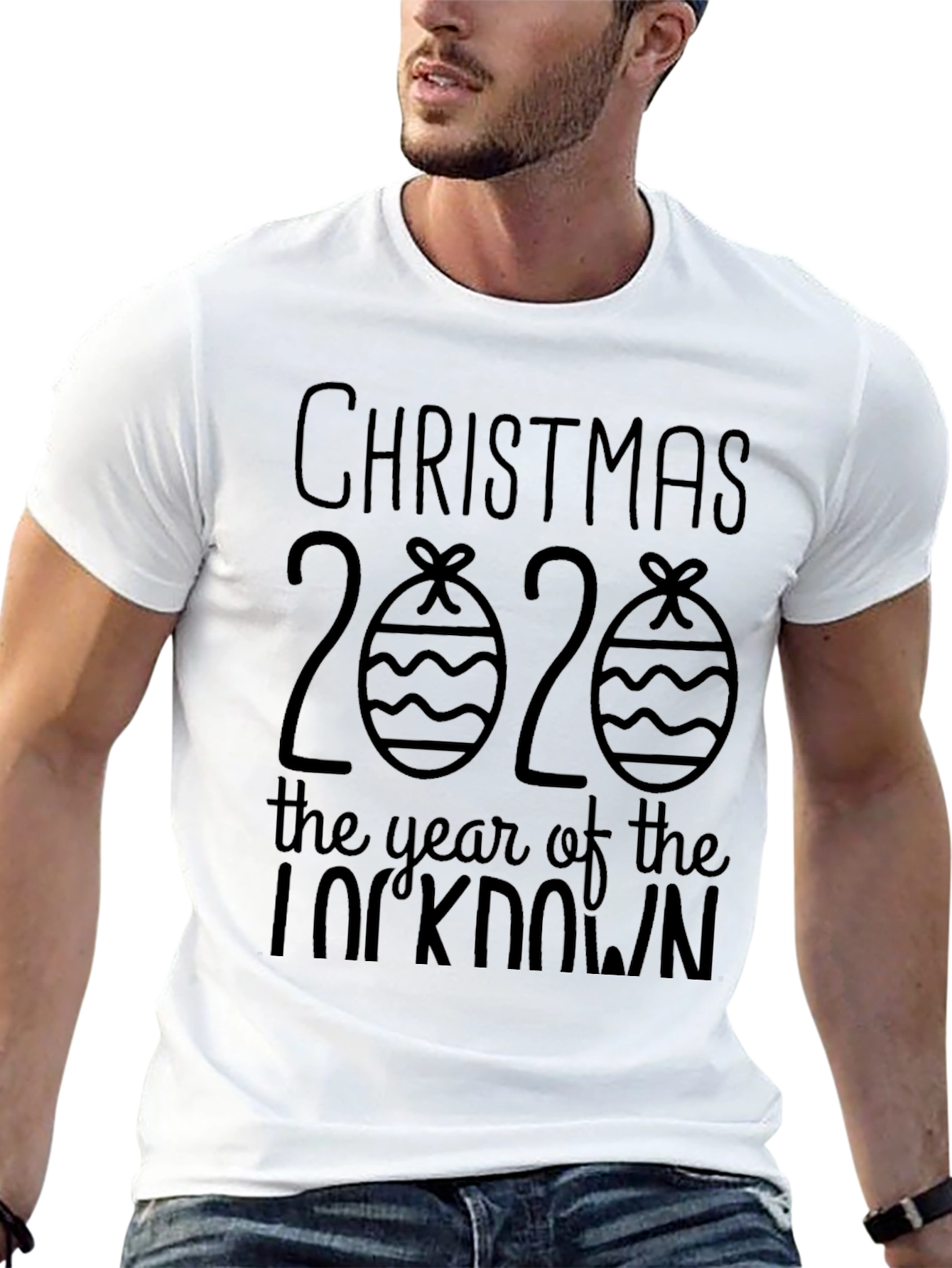 Black Christmas 2020 Lockdown Novelty T-Shirt view 13