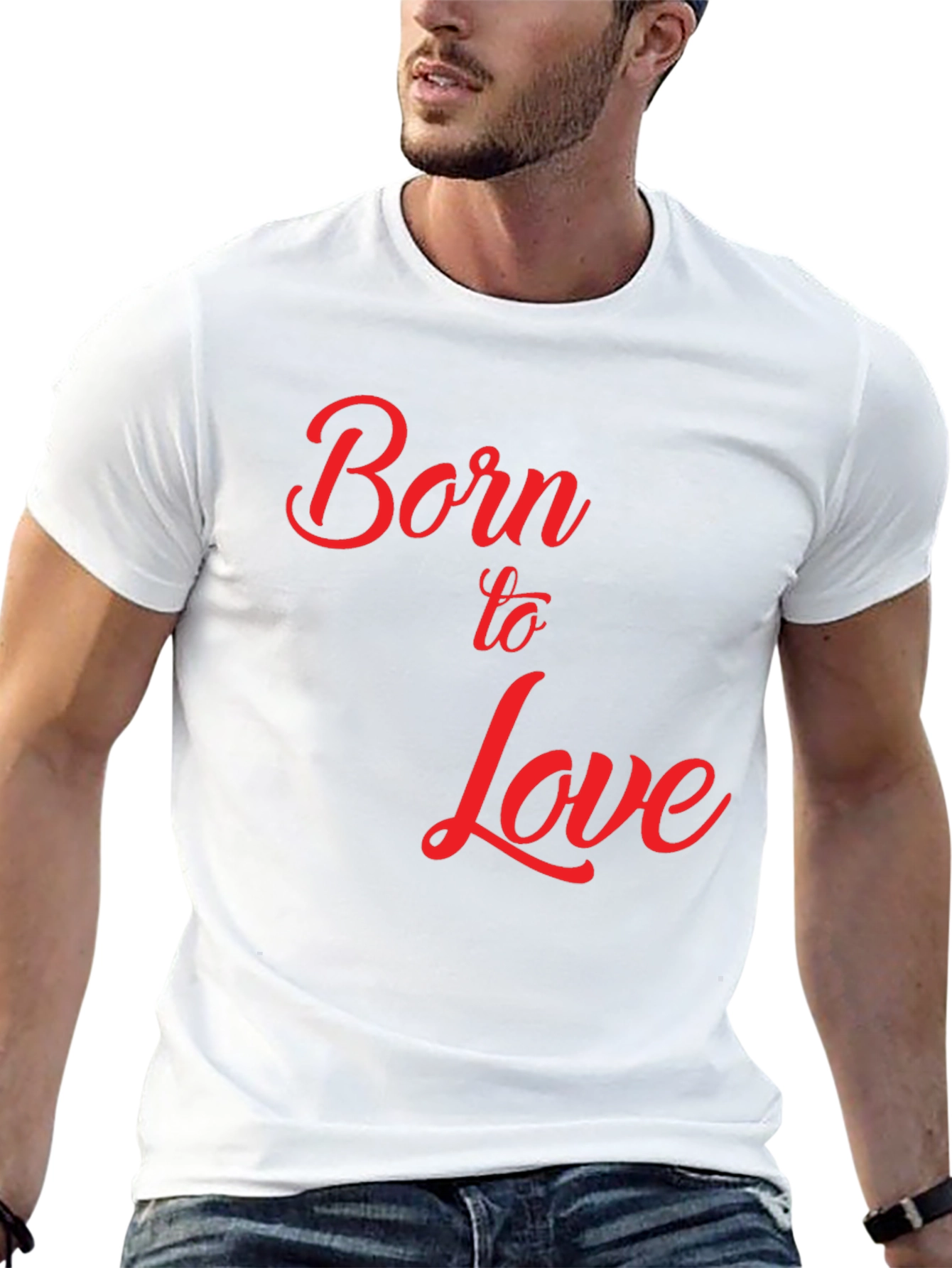 Black Born to Love Graphic T-Shirt - Black view 13