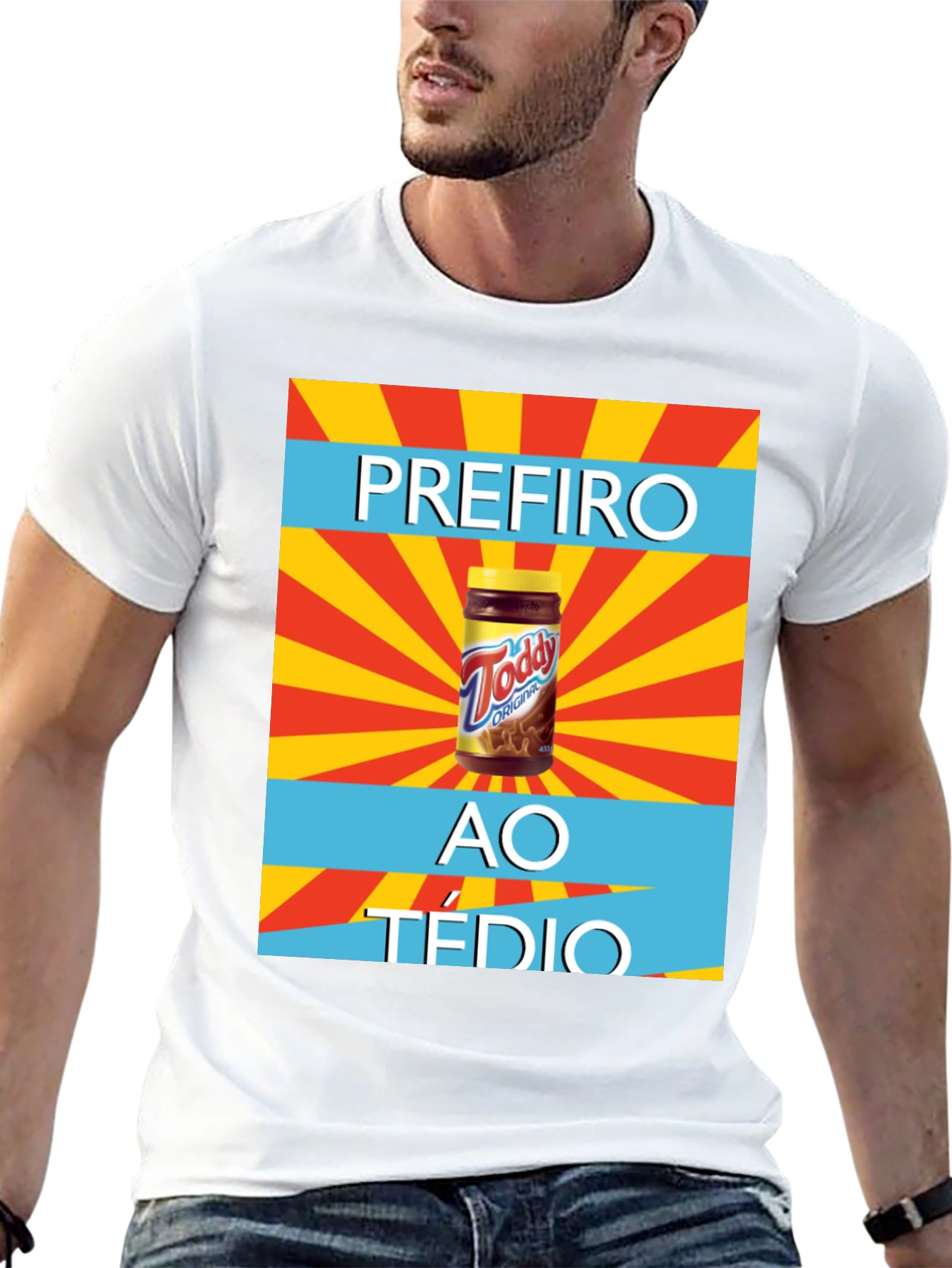 Black Todd Original T-Shirt - Prefiro Ao Tédio Graphic Tee view 13