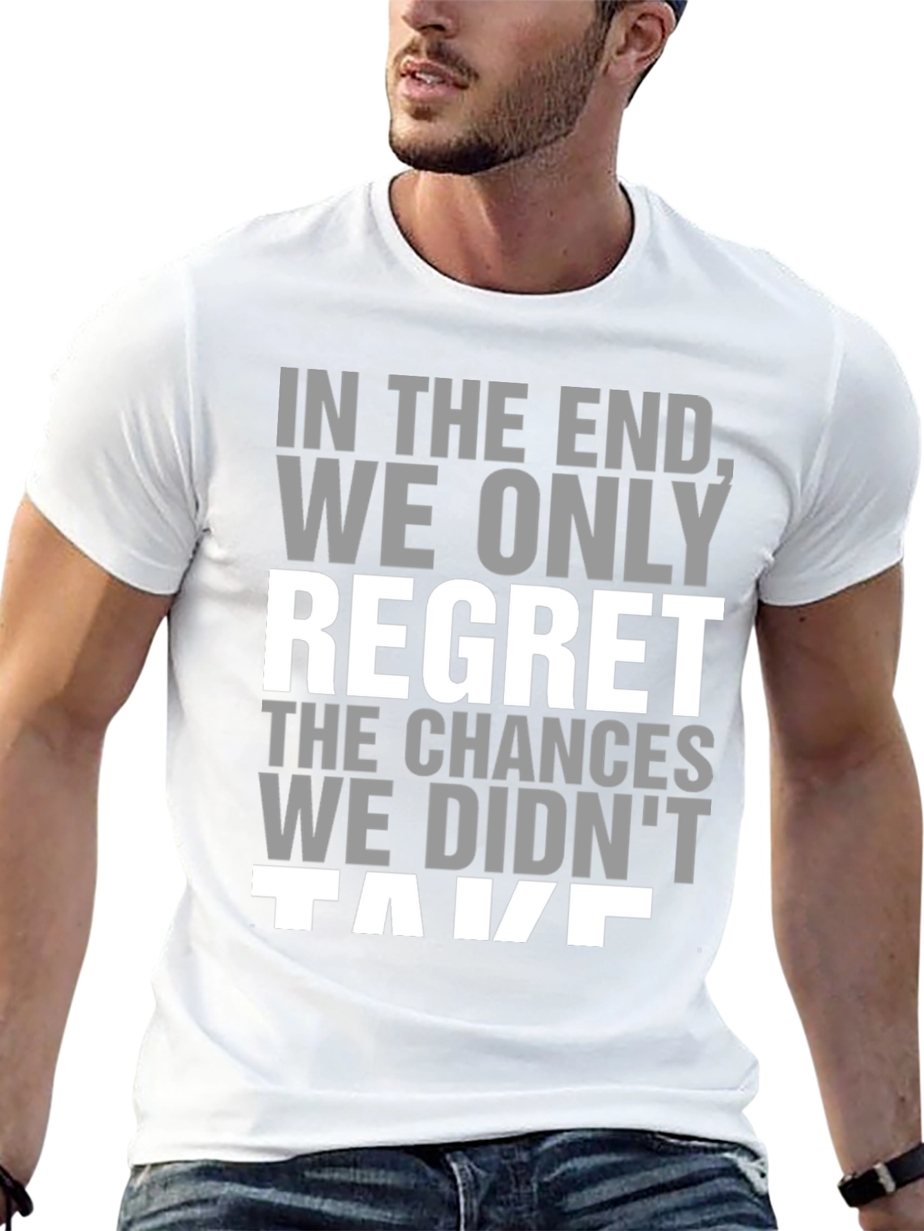 Black In the End Regret Tee - Black Inspirational T-Shirt view 13