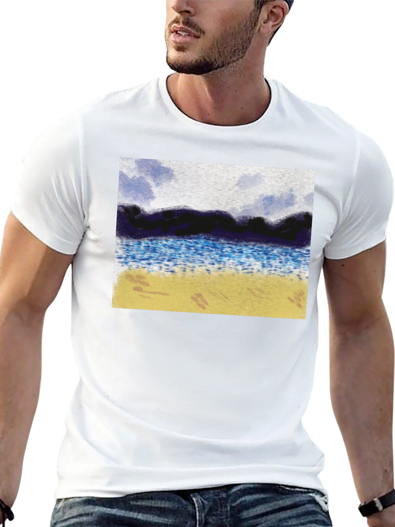Black Beachfront T-Shirt - Coastal Style view 13
