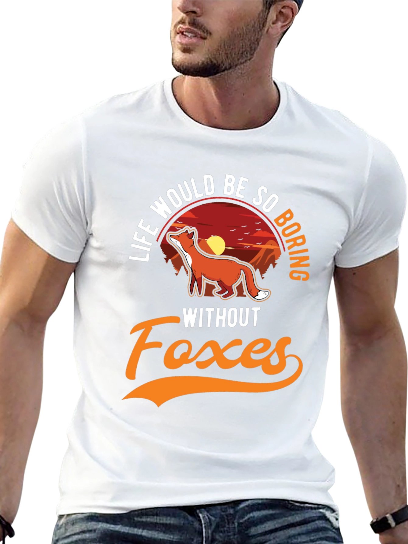 Black Life Would Be So Boring Without Foxes T-Shirt view 13