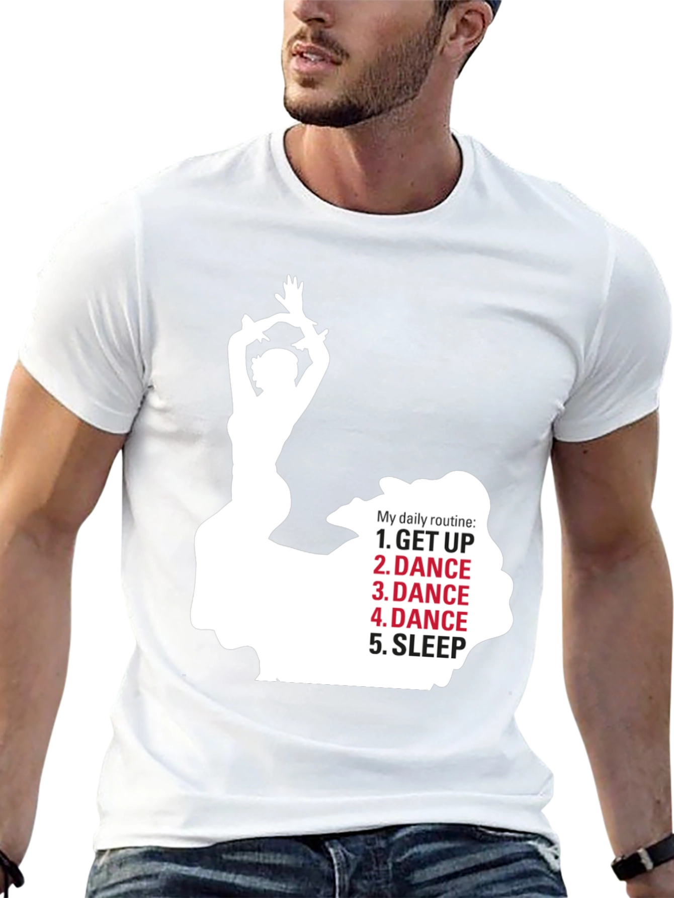 Black Dance Daily Routine T-Shirt - Dancer's Life view 13