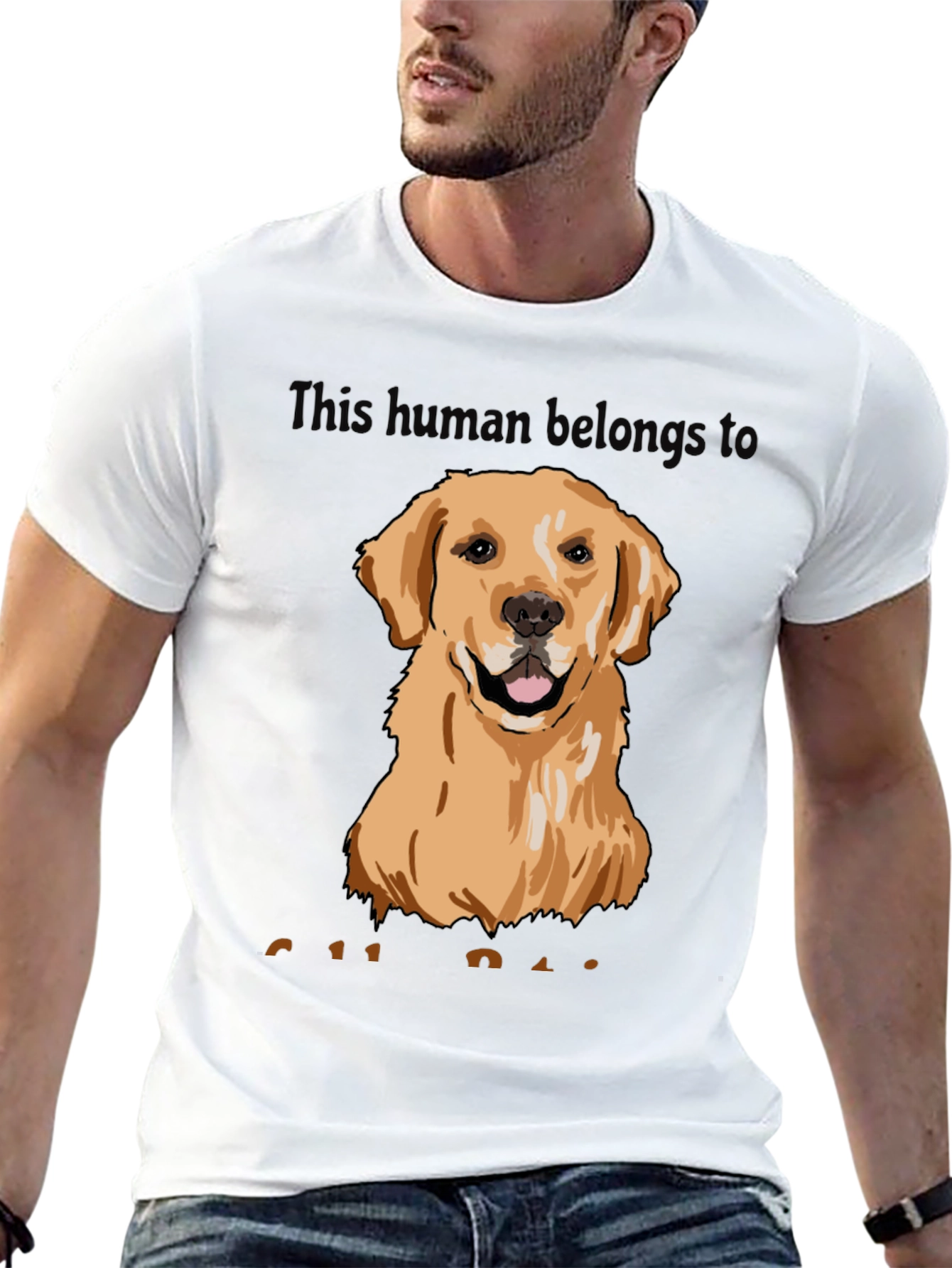 Black Golden Retriever Dog Lover T-Shirt view 13