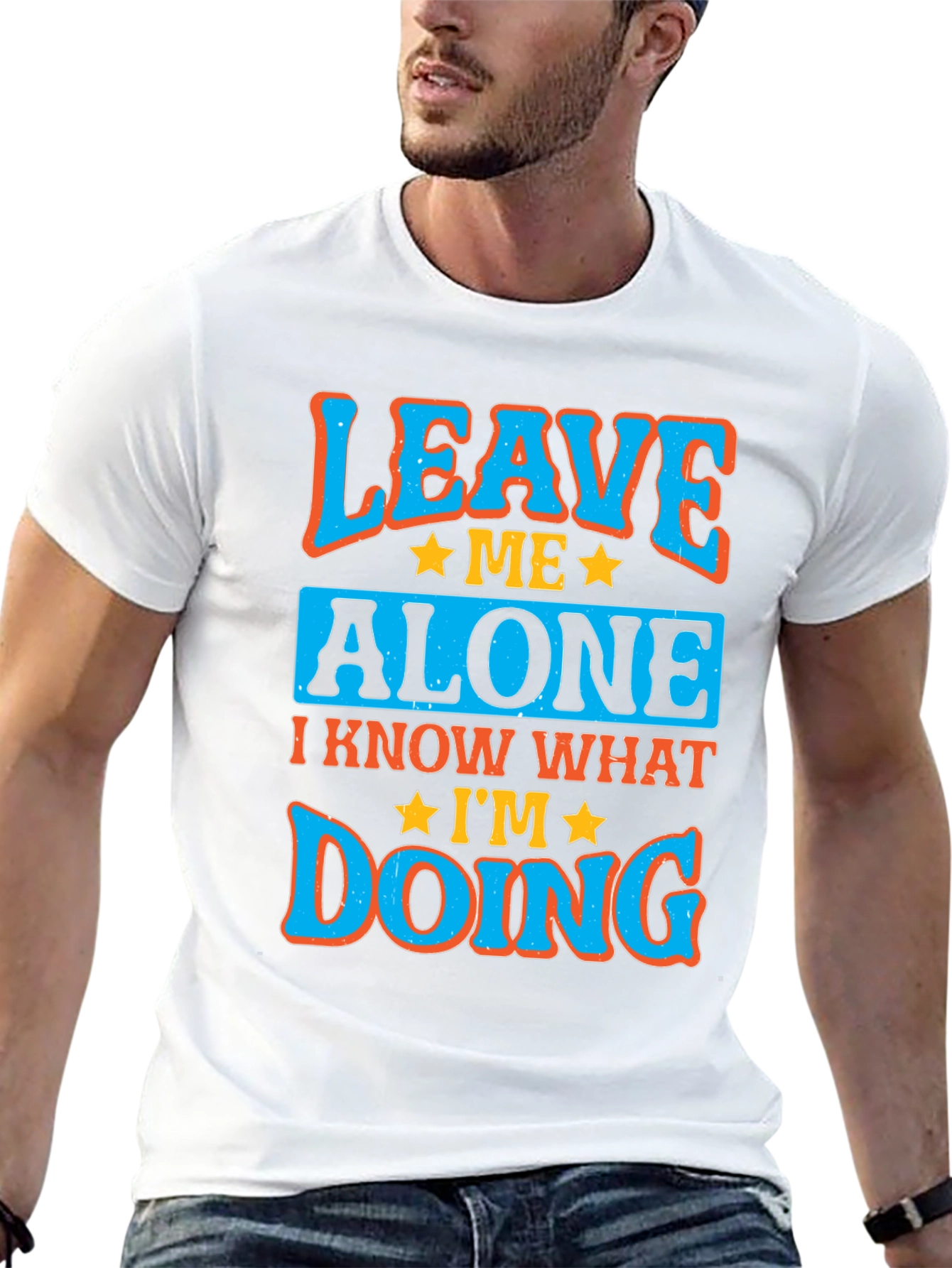 Black Leave Me Alone Graphic Tee - I Know What I'm Doing T-Shirt view 13