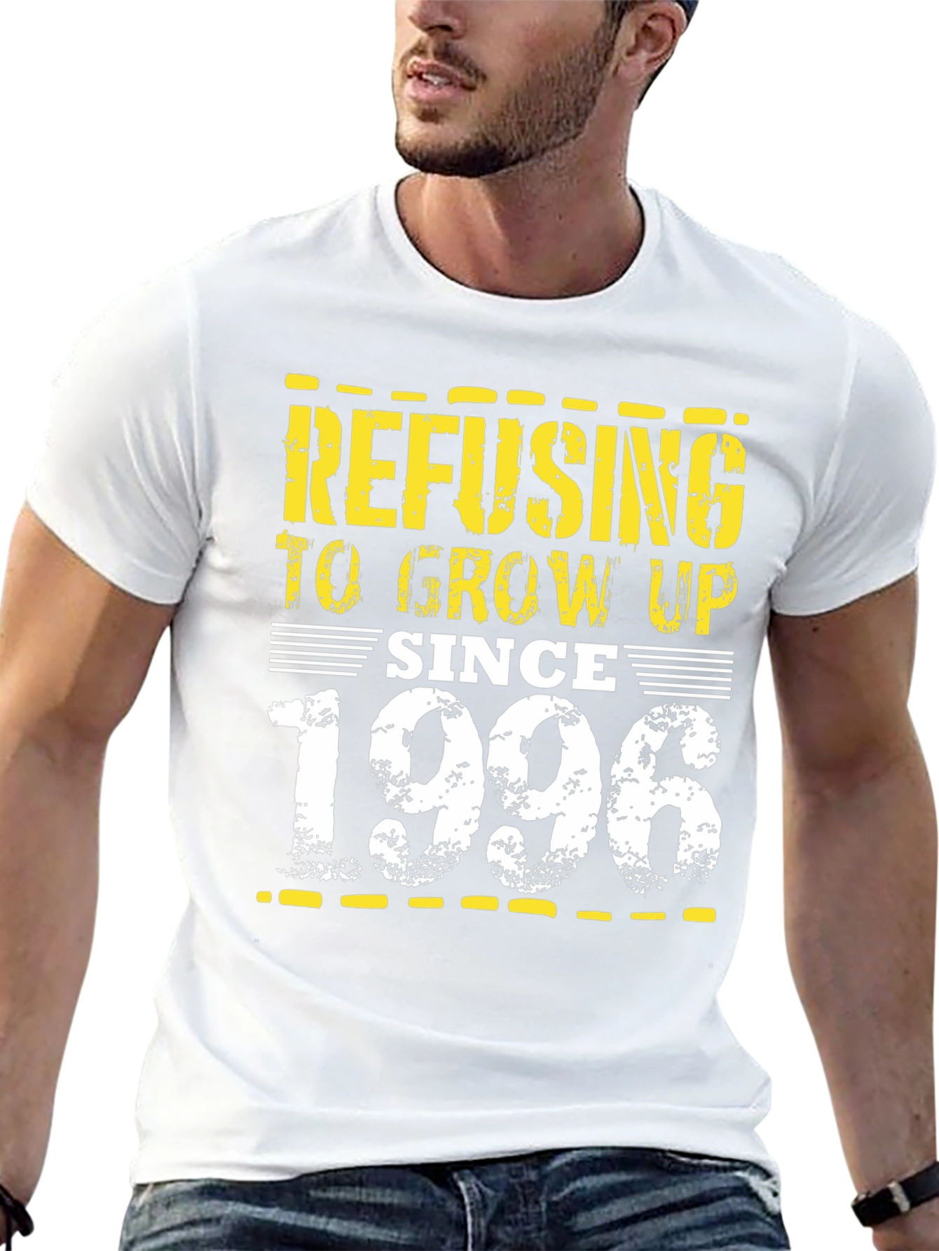 Black Refusing to Grow Up Since 1996 Black T-Shirt view 13