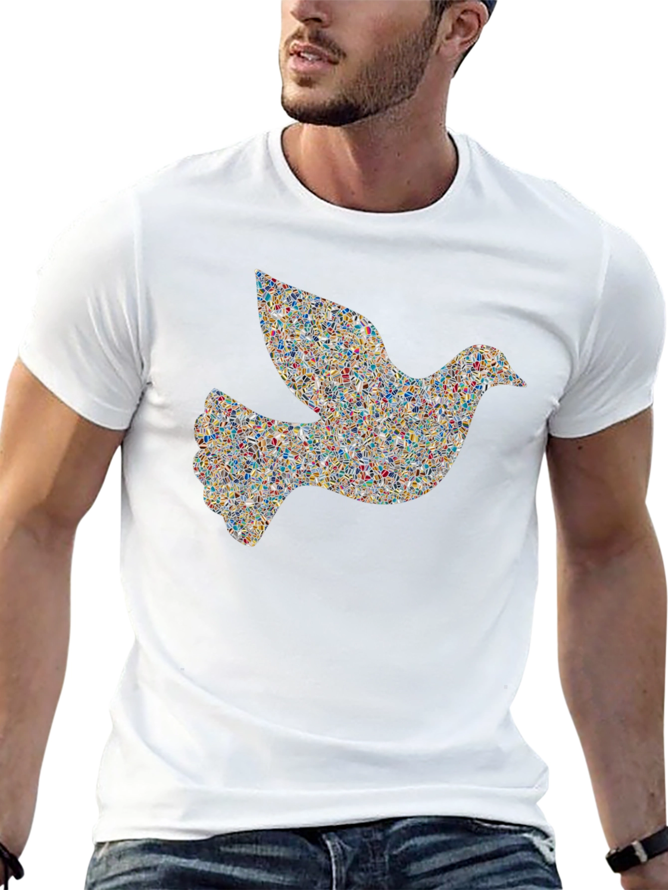 Black Dove Graphic Black T-Shirt view 13