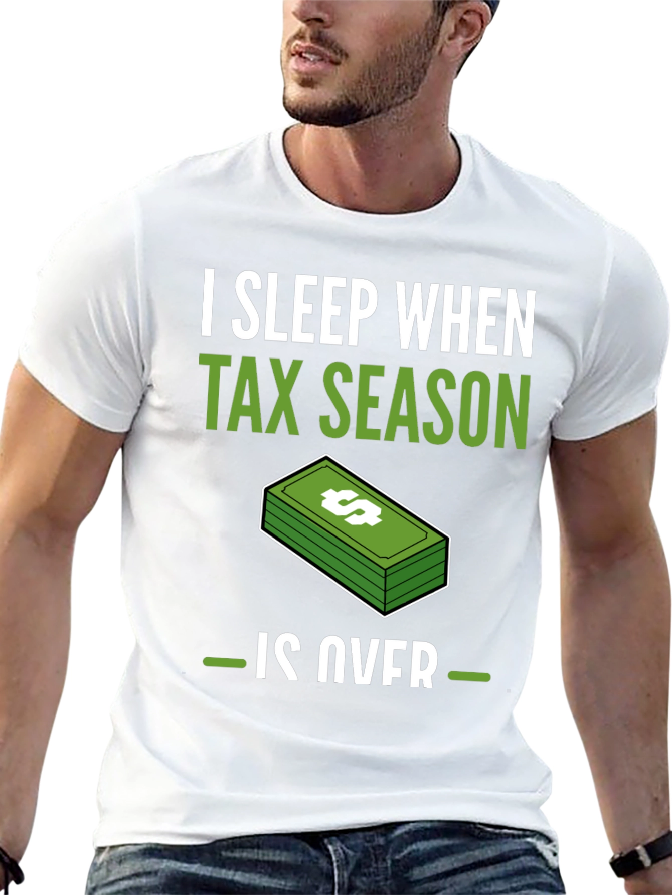 Black Funny Tax Season T-Shirt - I Sleep When Tax Season Is Over view 13