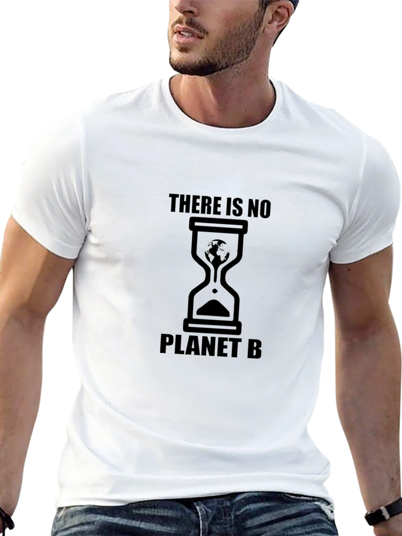 Black There is No Planet B Graphic T-Shirt view 13