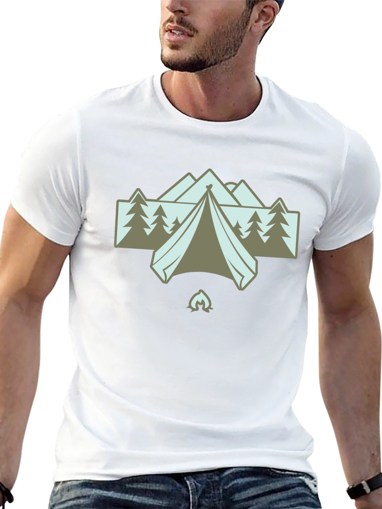 Black Camping Adventure T-Shirt - Outdoors Graphic Tee view 13