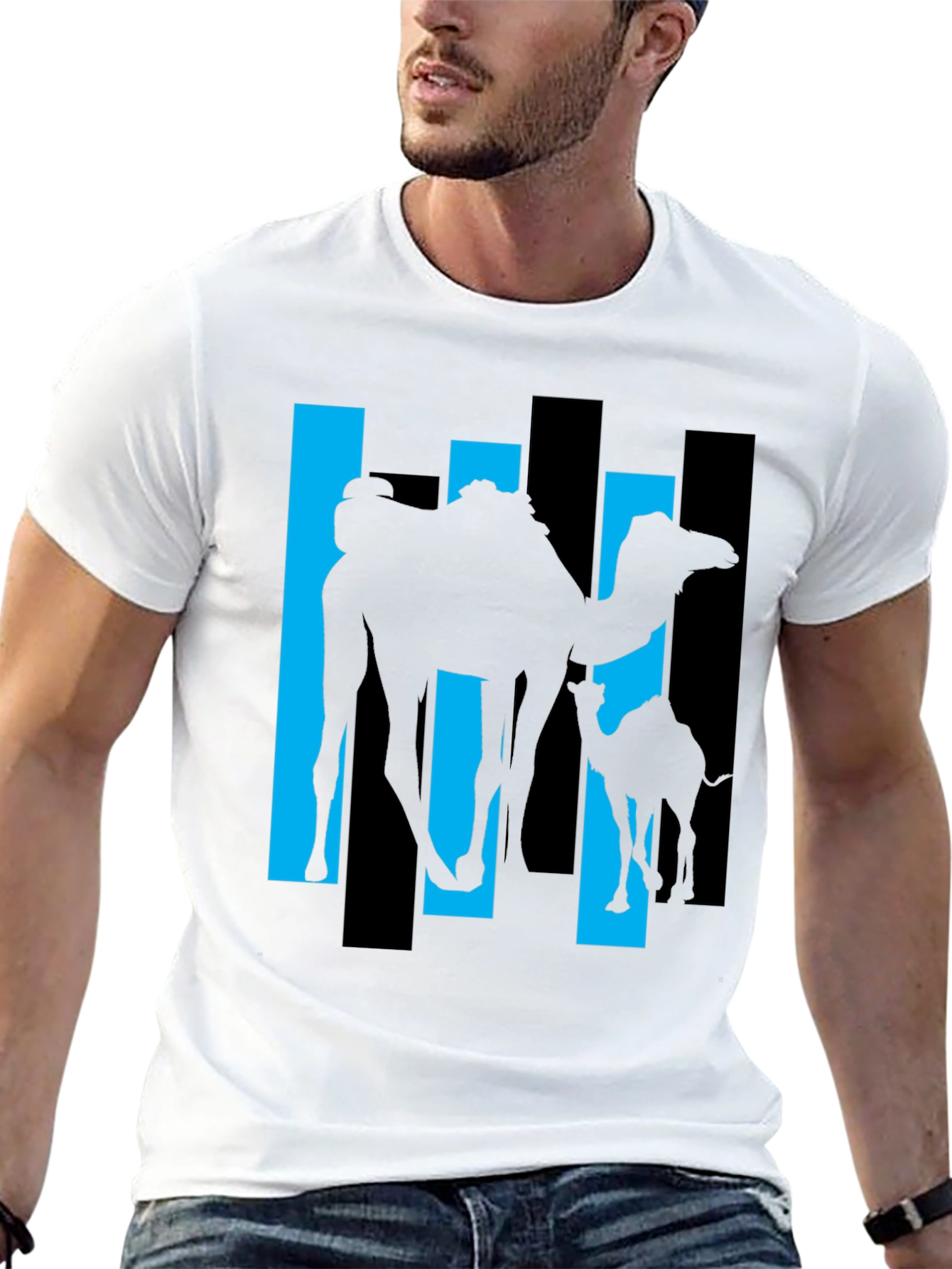 Black Camel Silhouette Graphic Tee view 13