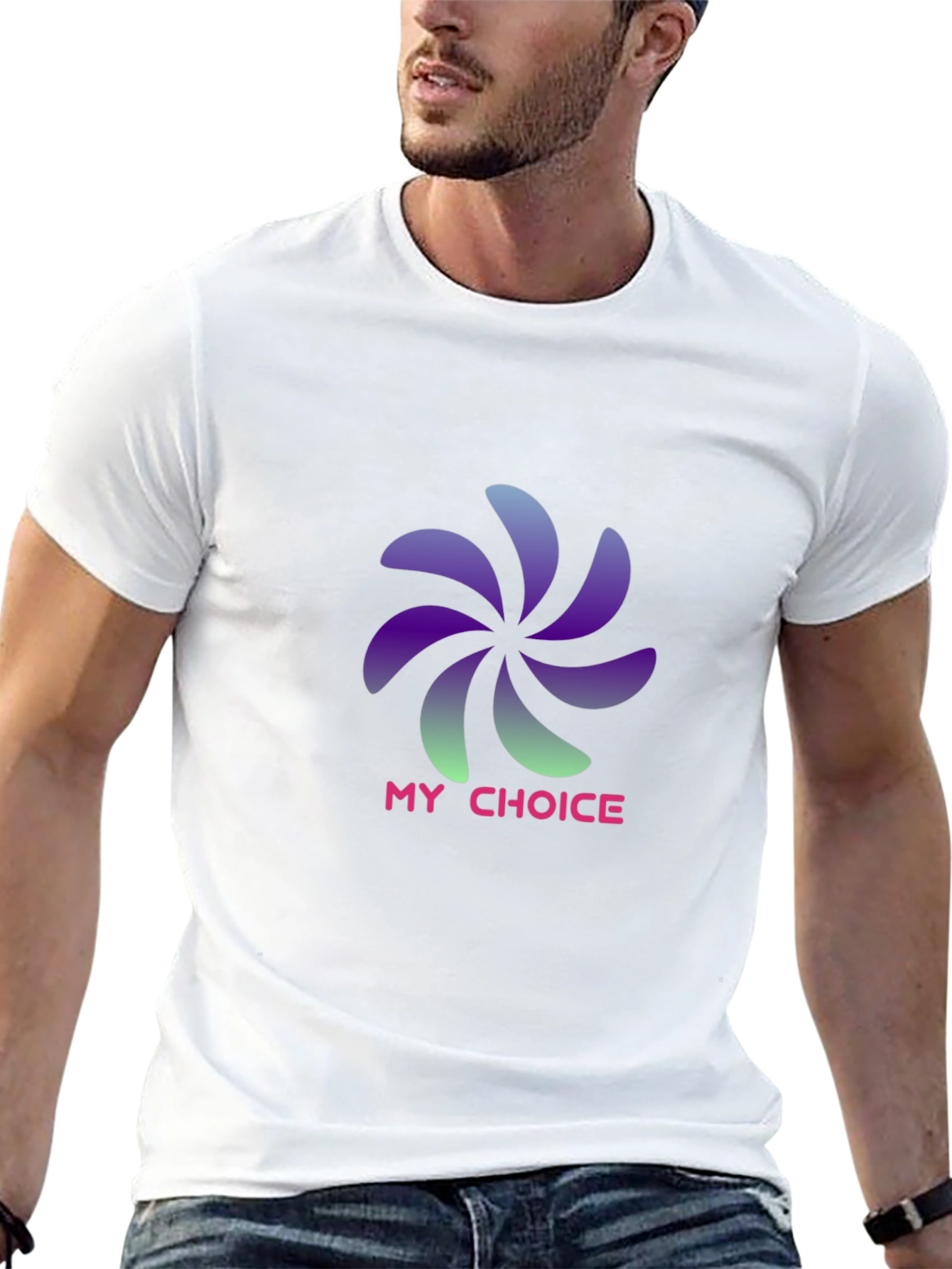 Black My Choice Graphic T-Shirt - Stylish Black Tee view 13