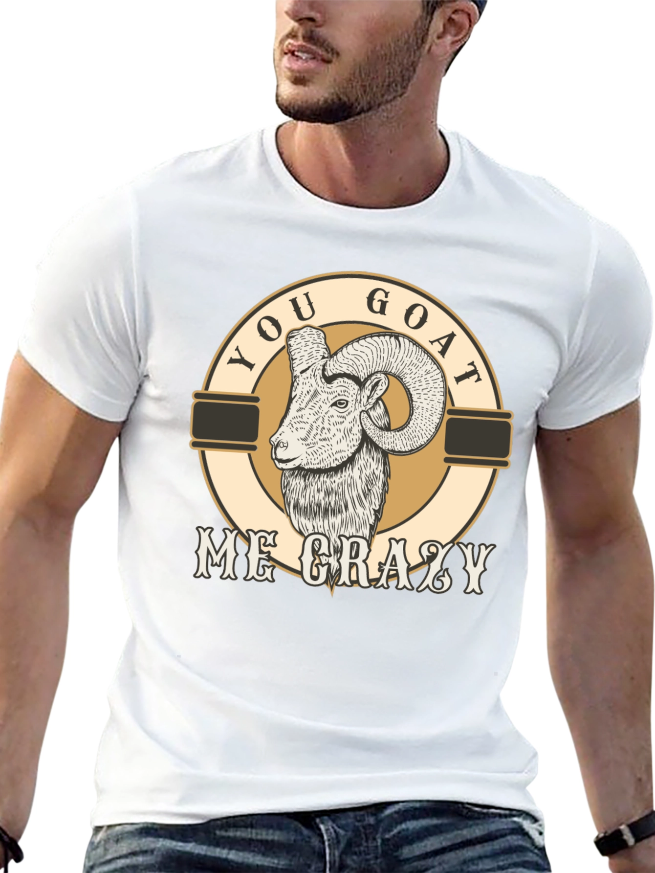 Black You Goat Me Crazy Graphic T-Shirt view 13