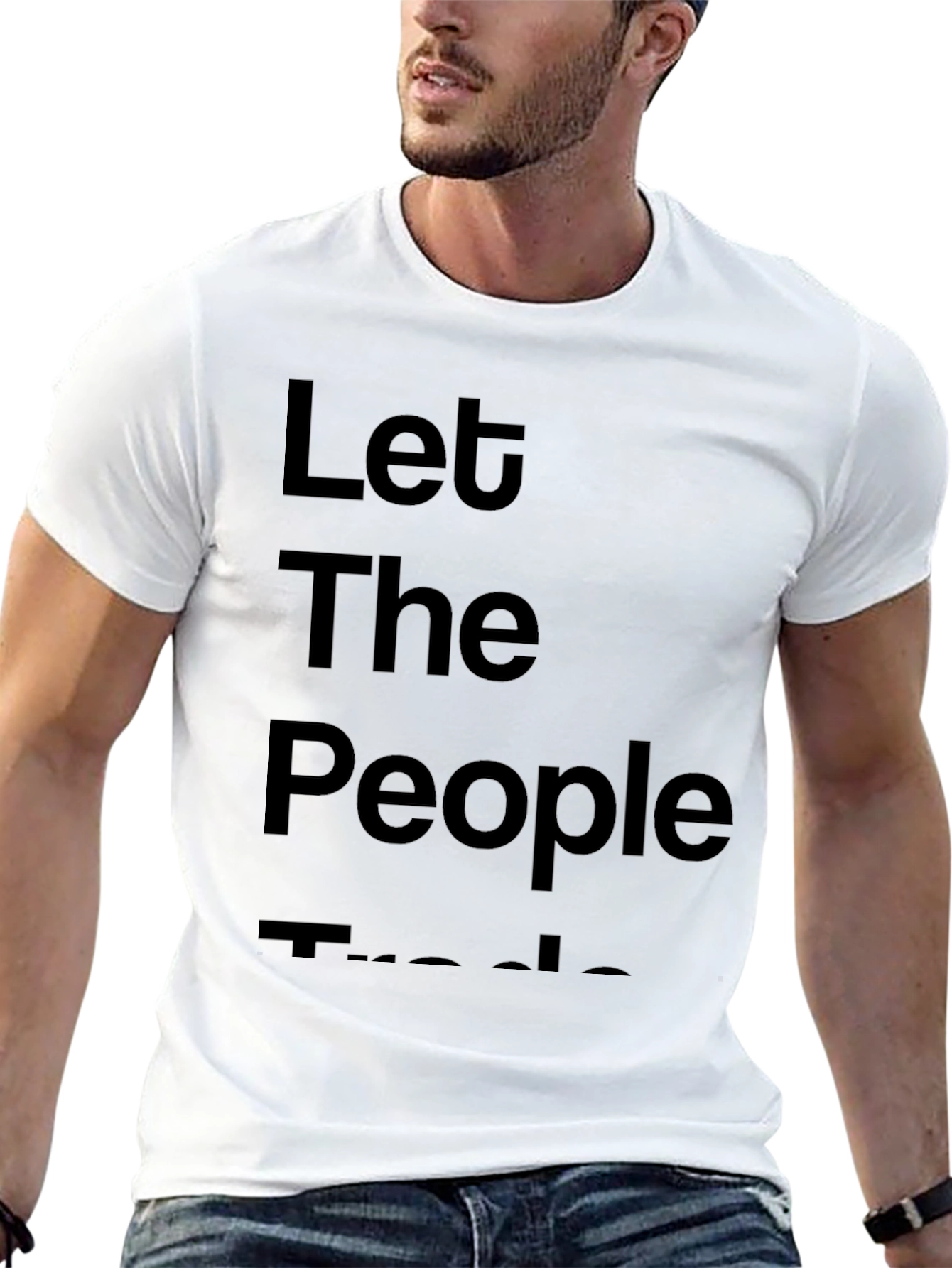 Black Let The People Trade Graphic Tee - Black view 13