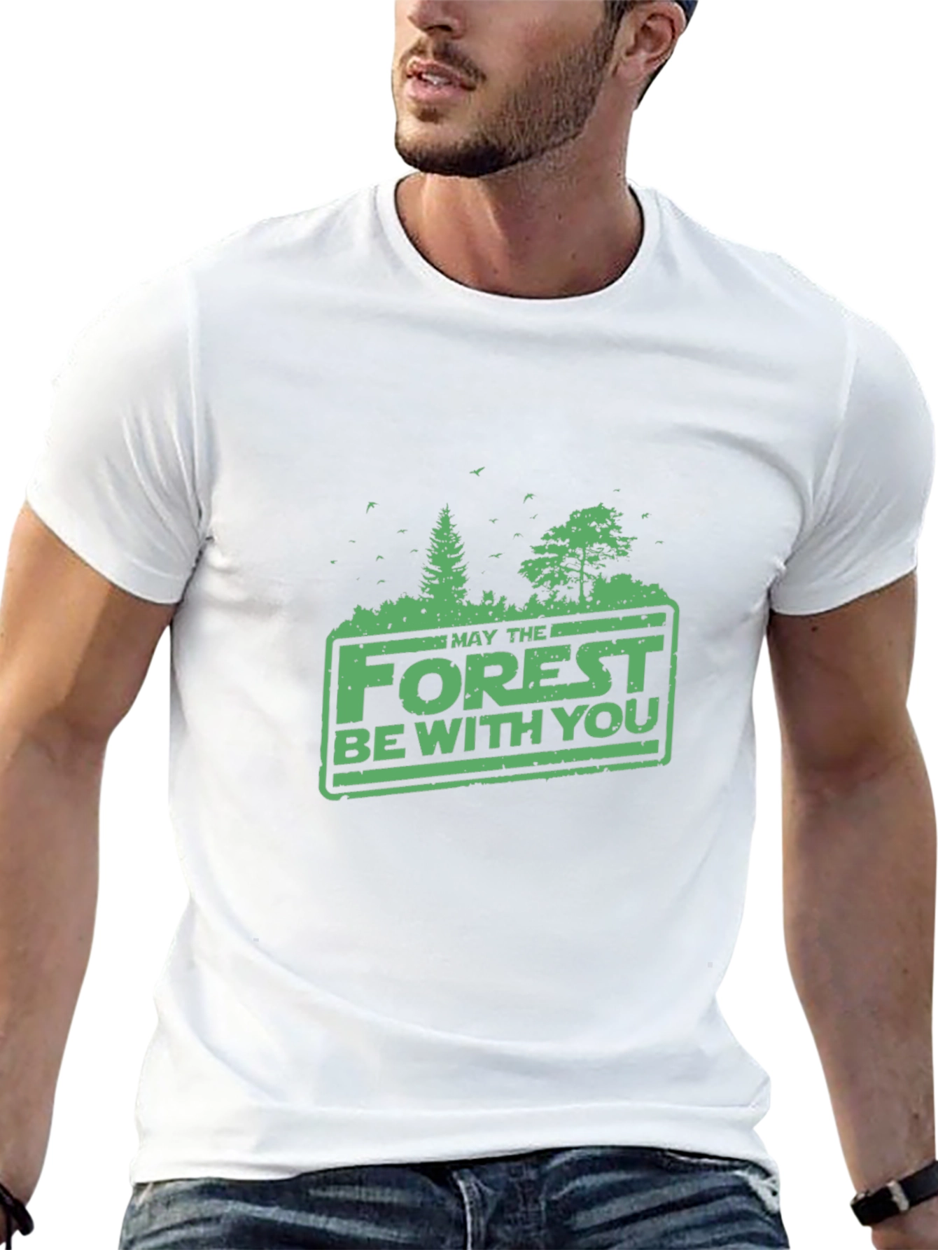 Black Forest Be With You Graphic Tee - Black view 13