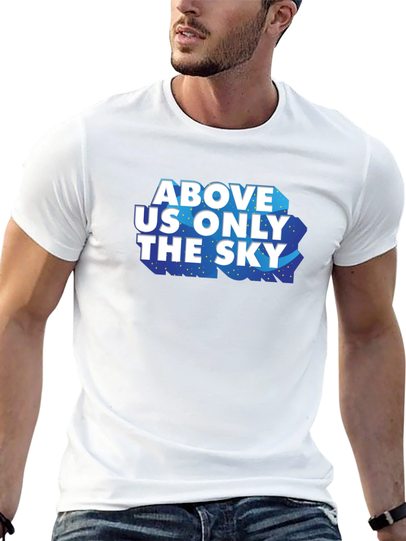 Black Above Us Only The Sky Graphic Tee view 13