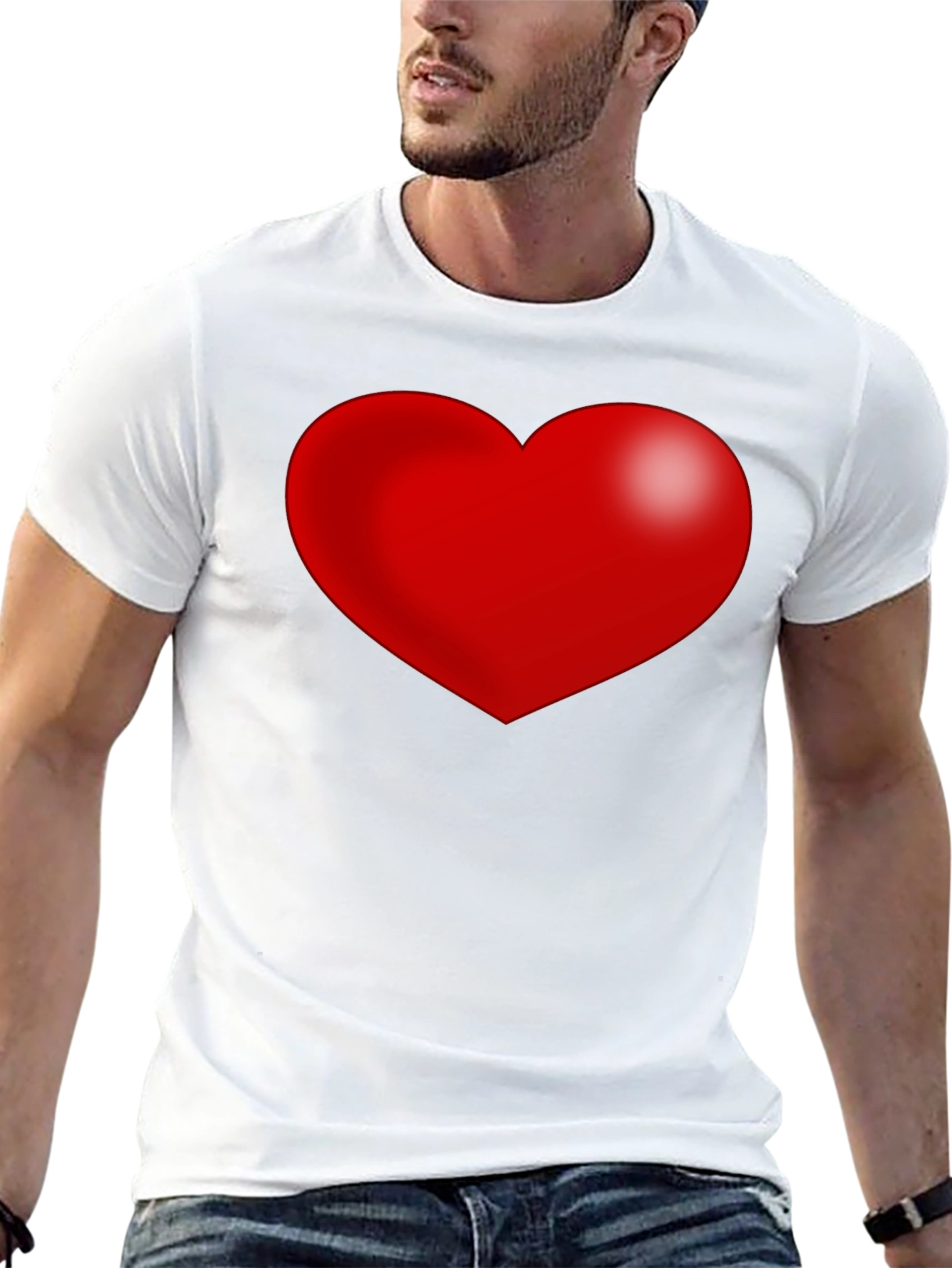 Black Heart Graphic Black T-Shirt view 13