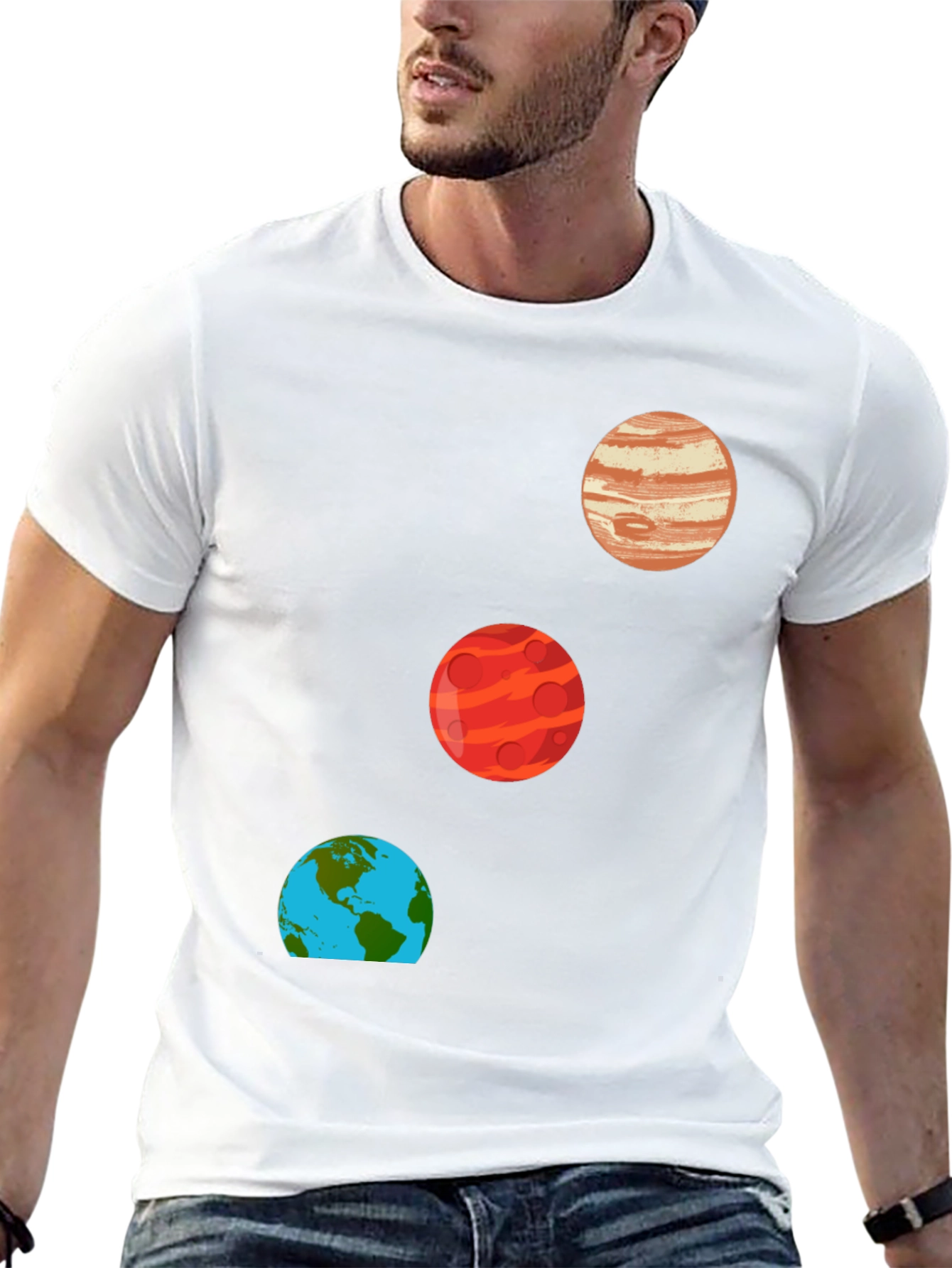 Black Planet T-Shirt - Space Design view 13