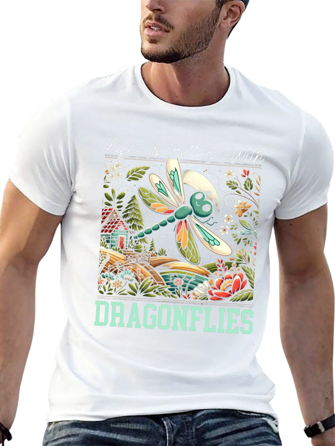 Black Life is Better With Dragonflies T-Shirt view 13