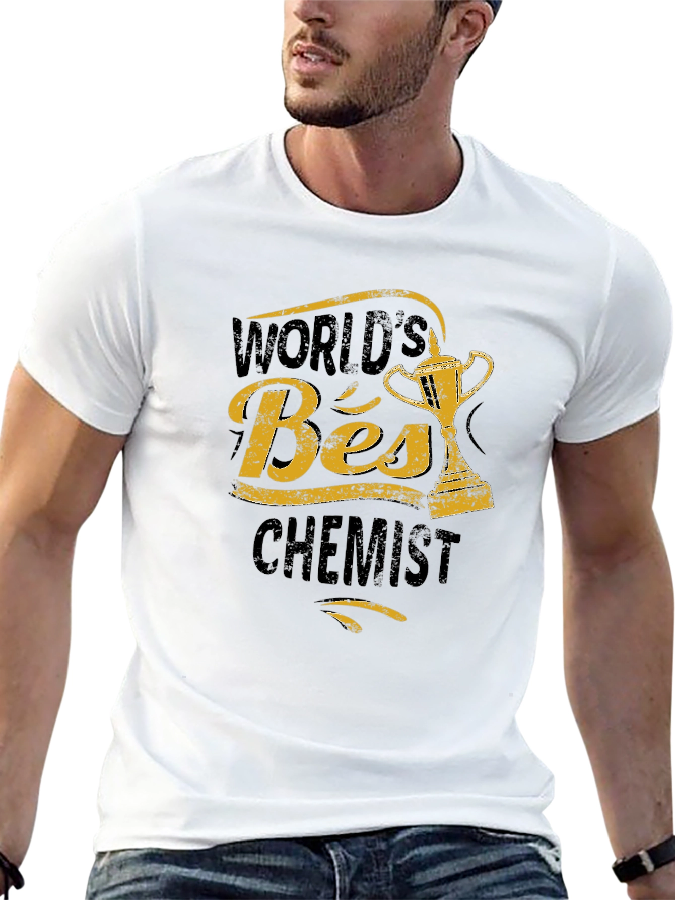 Black World's Best Chemist Black Graphic T-Shirt view 13