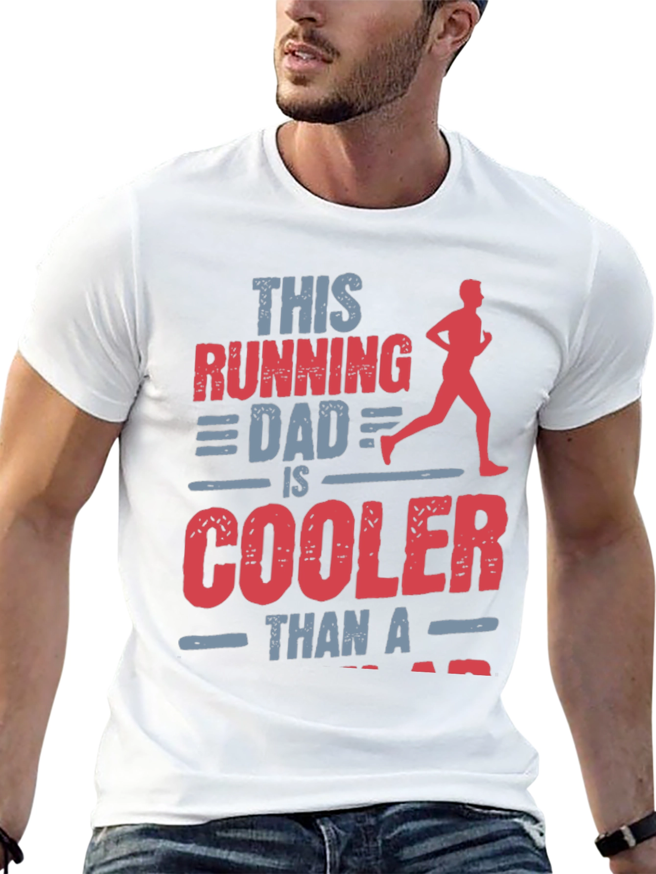 Black Running Dad T-Shirt - Cooler Than a... view 13