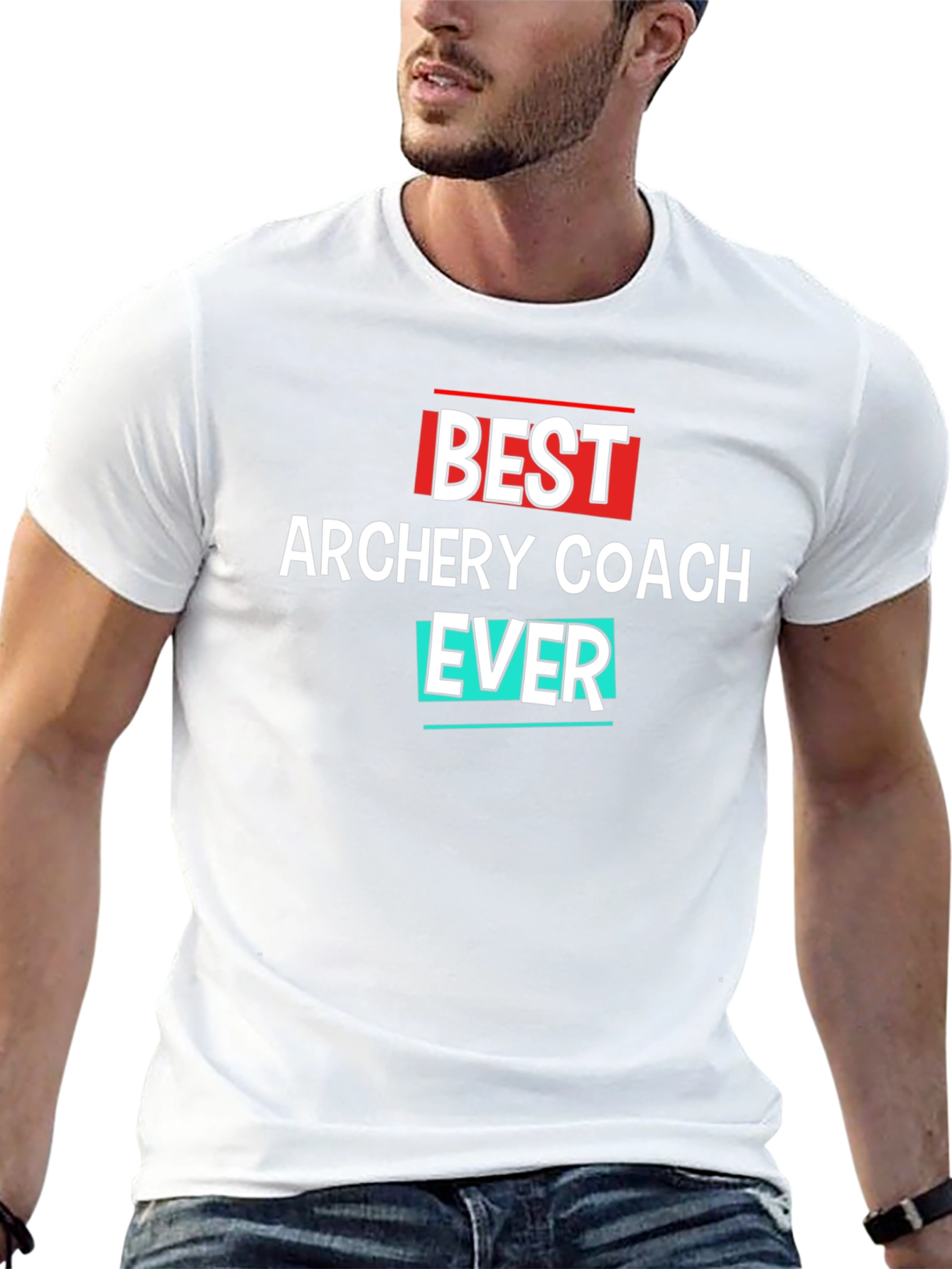 Black Best Archery Coach Ever T-Shirt view 13