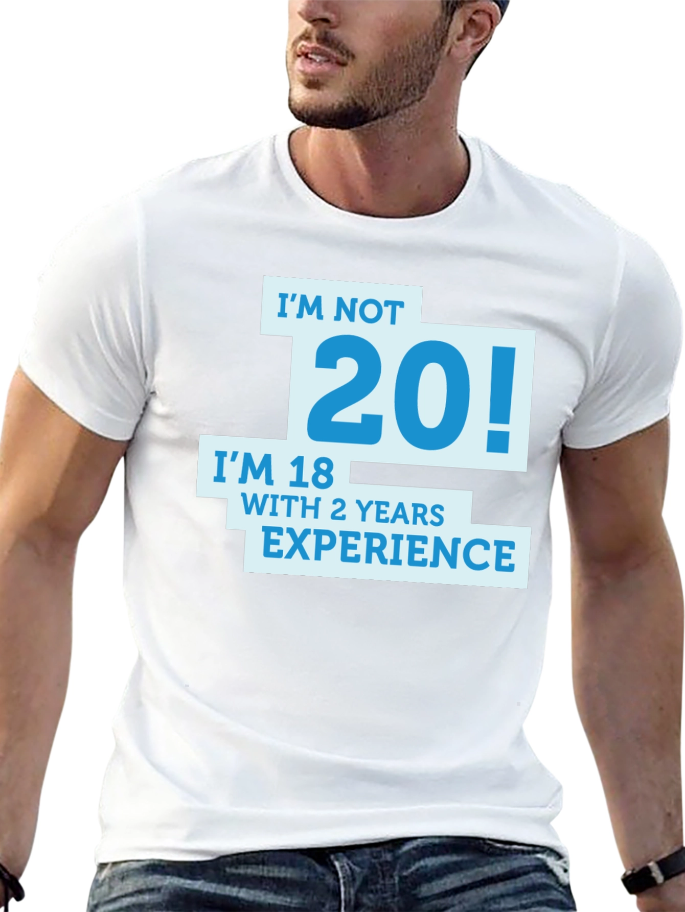 Black Funny I'm Not 20 T-Shirt view 13