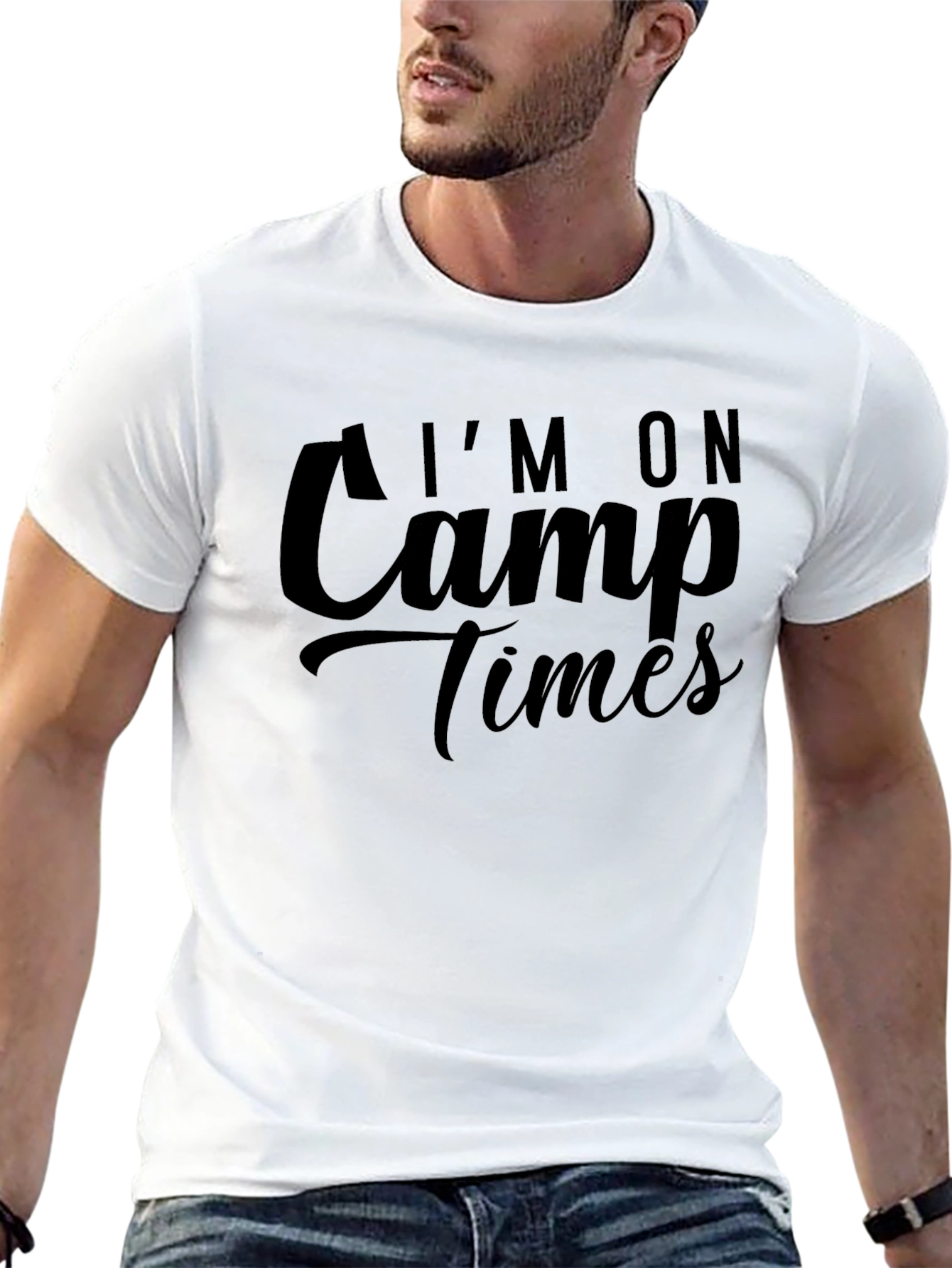 Black I'm On Camp Times Black Tee view 13