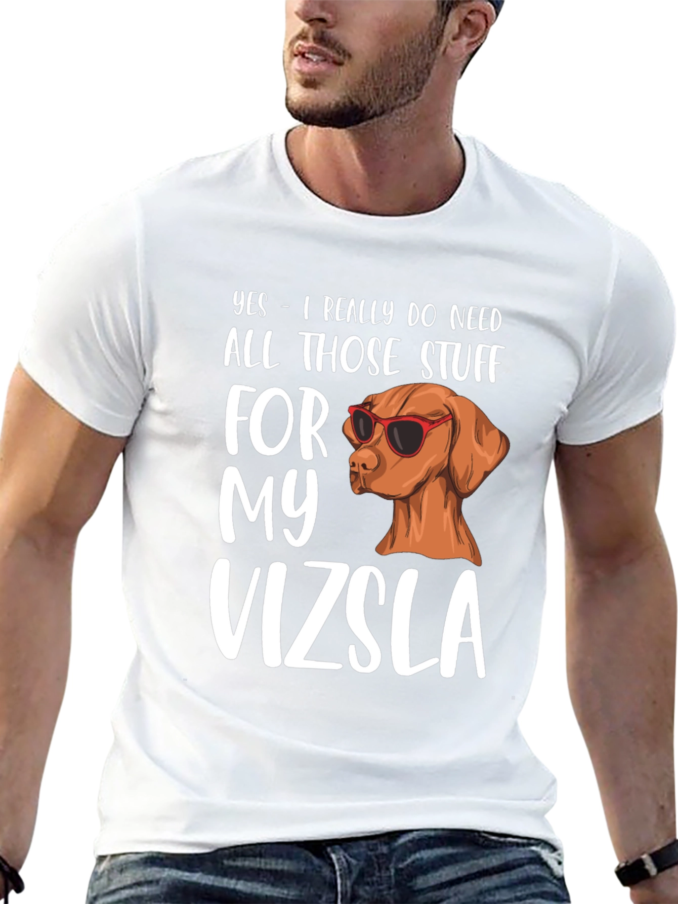 Black Vizsla Dog Lover T-Shirt - Funny Pet Owner Tee view 13