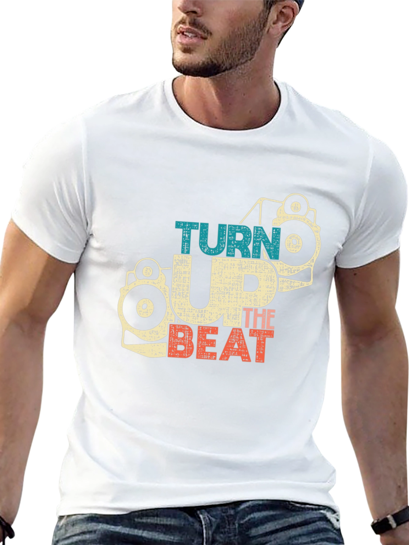 Black Turn Up the Beat Graphic Tee view 13