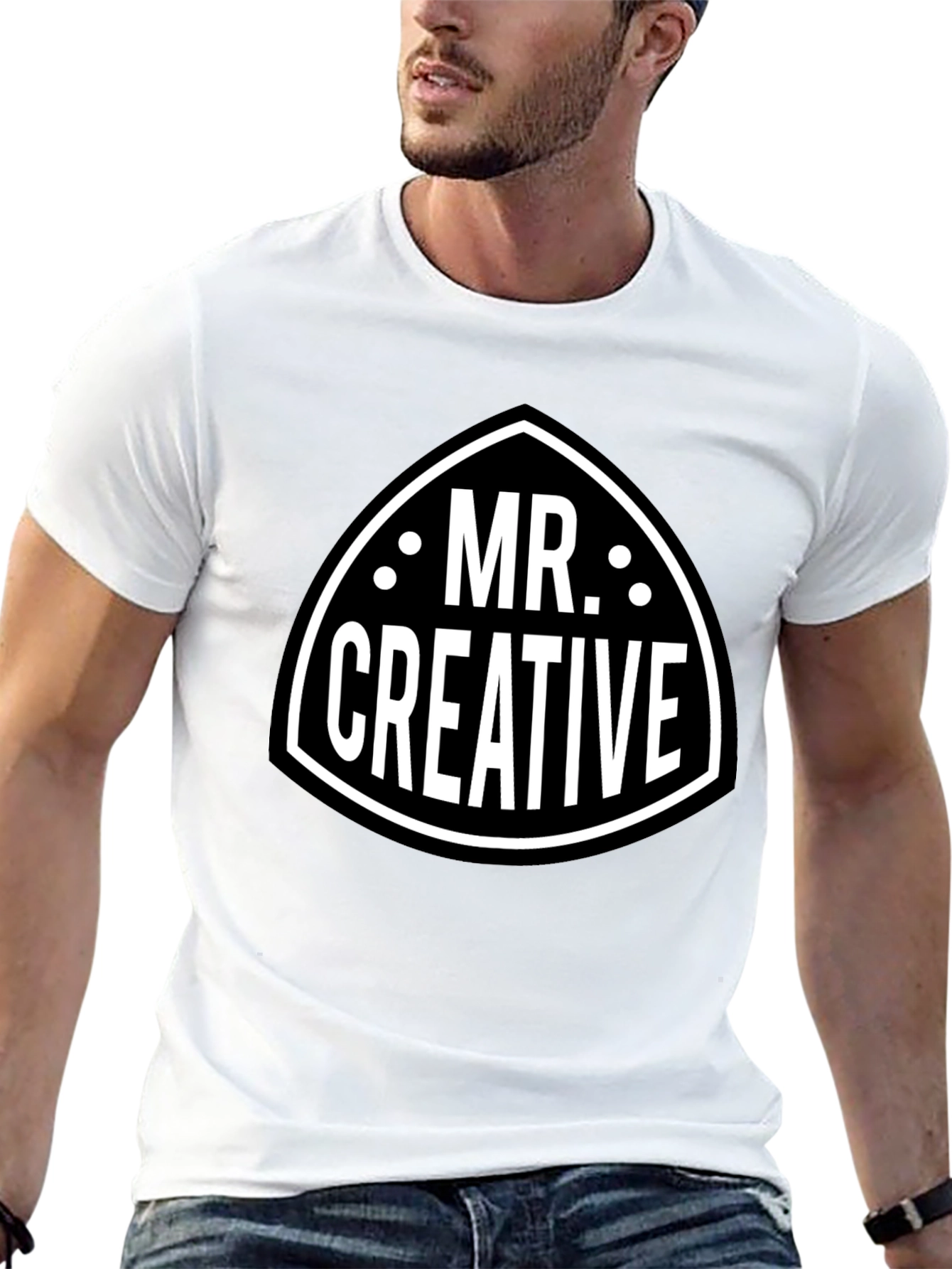 Black Mr. Creative Graphic Tee - Black view 13