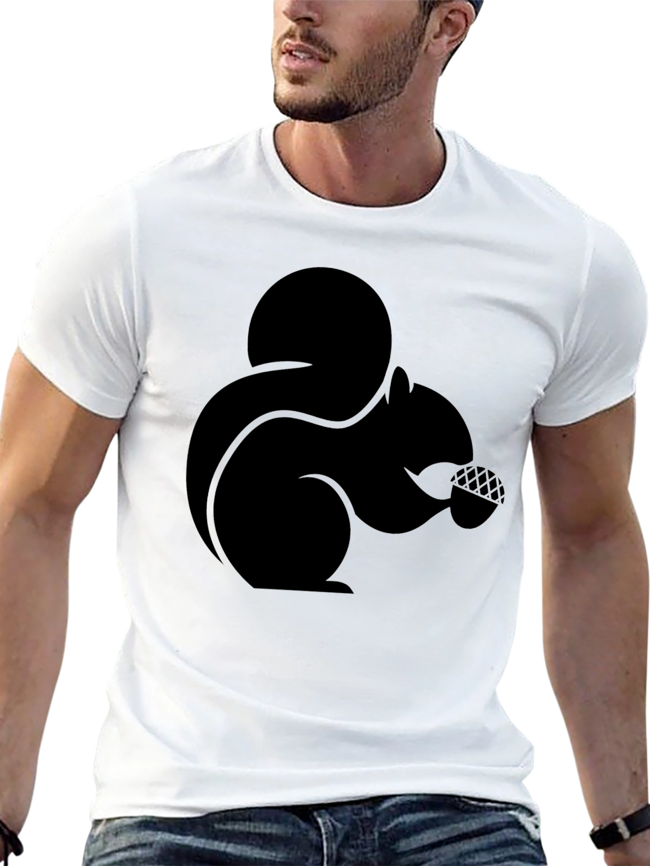 Black Black Squirrel Graphic Tee - Nature Lover's Gift view 13