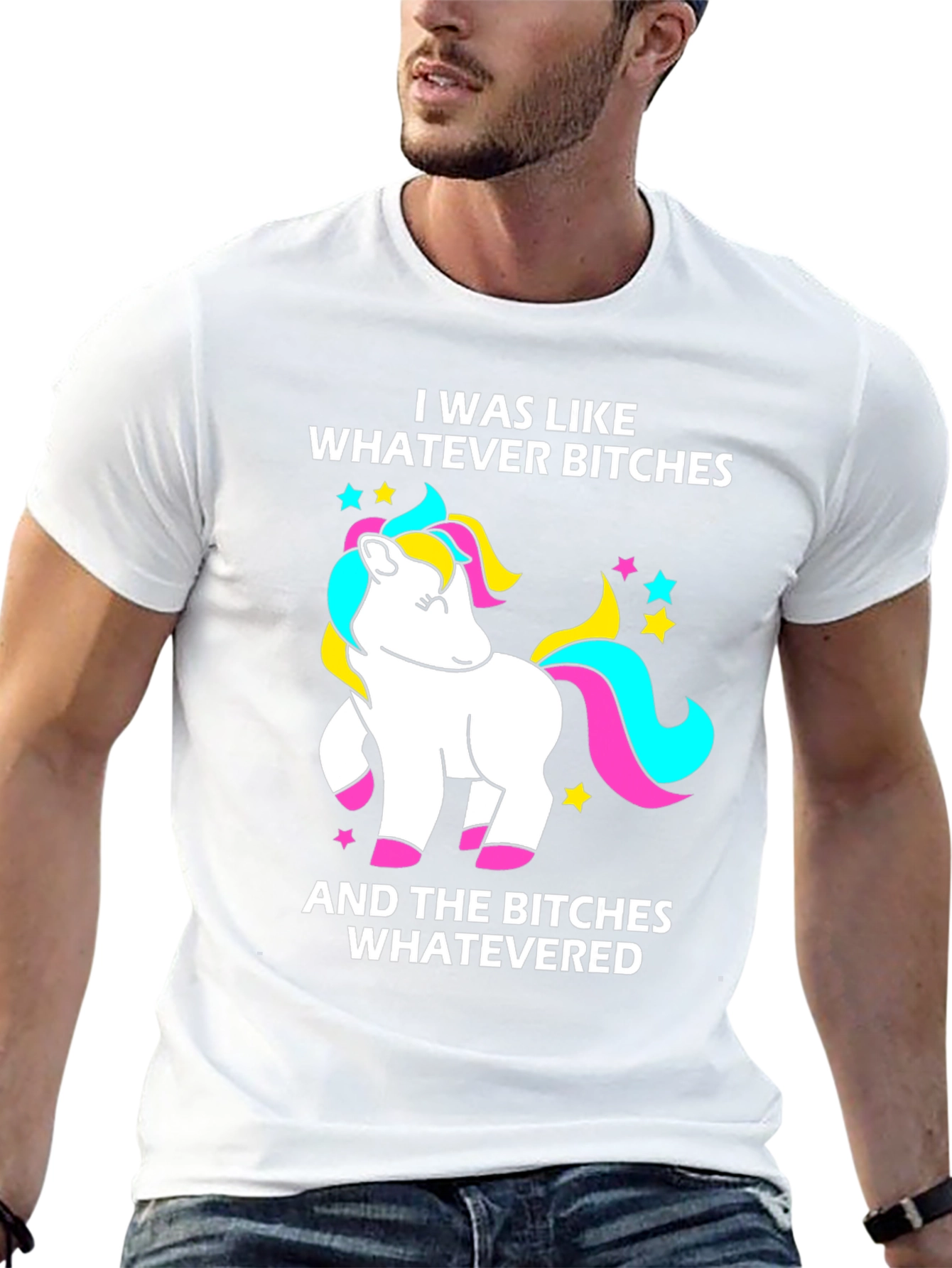 Black Unicorn Graphic Tee - I Was Like Whatever view 13