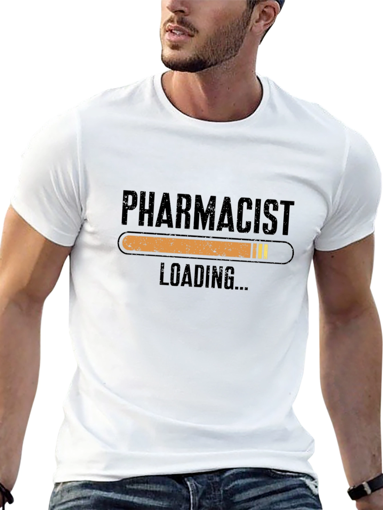 Black Pharmacist Loading T-Shirt | Future Pharmacist Gift view 13