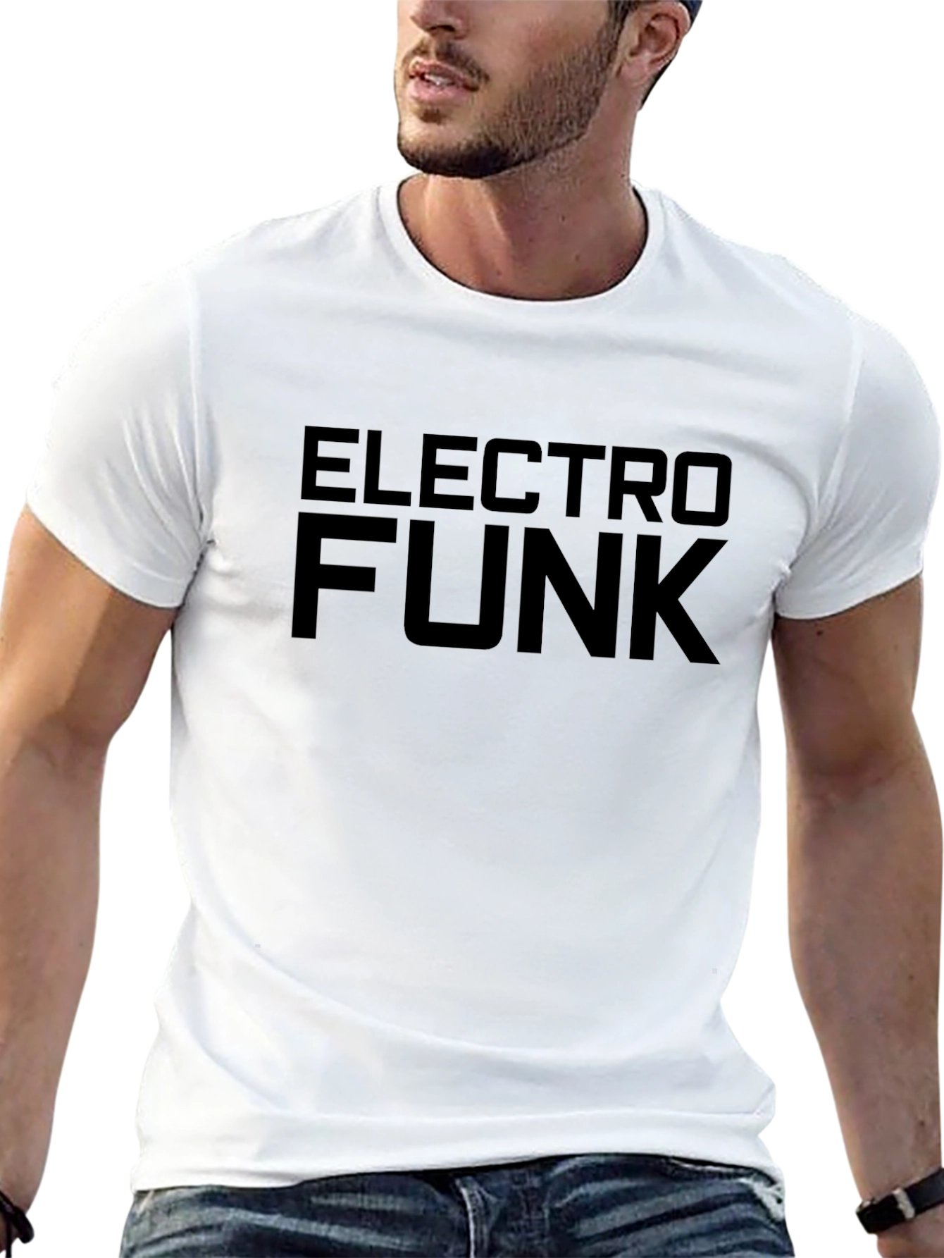 Black Electro Funk Black T-Shirt view 13