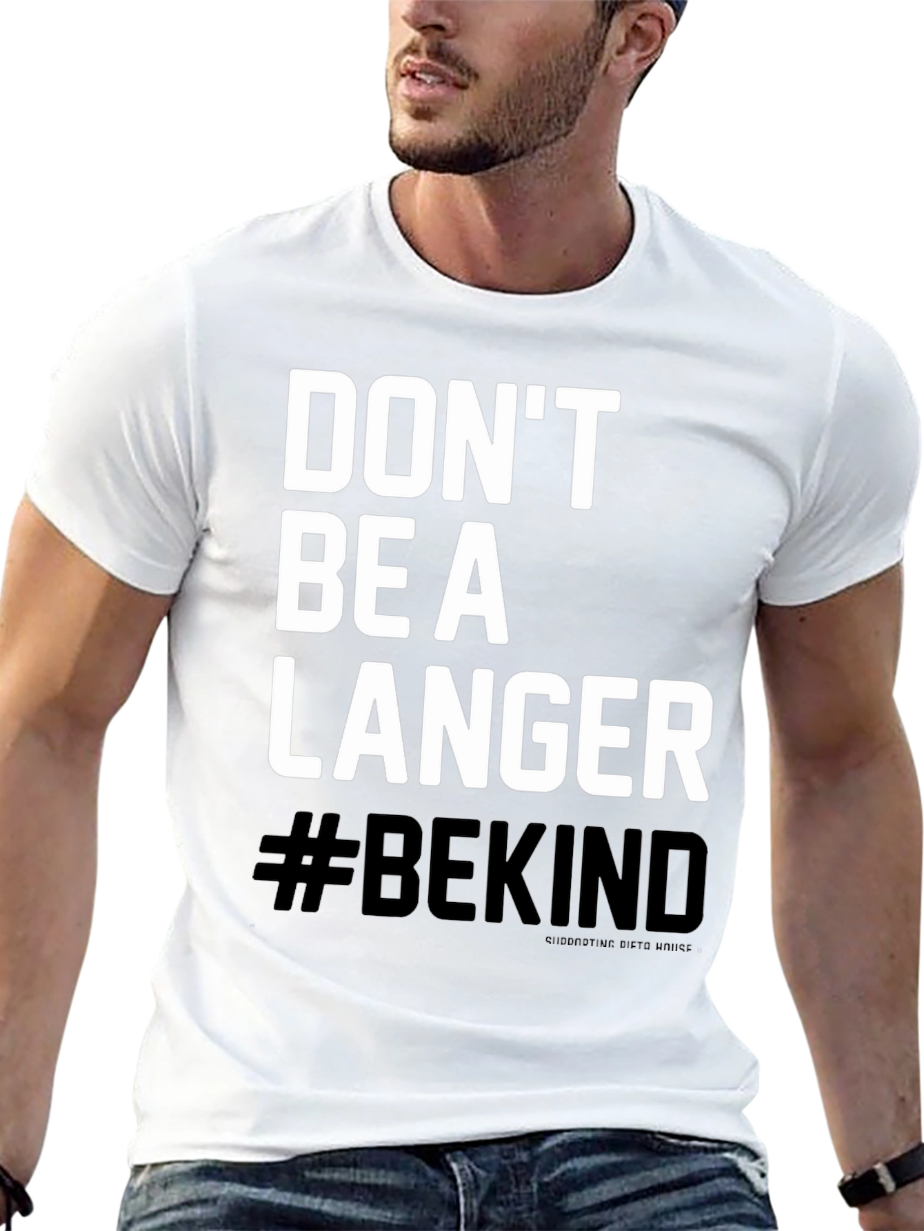 Black Don't Be A Langer T-Shirt - #BEKIND view 13