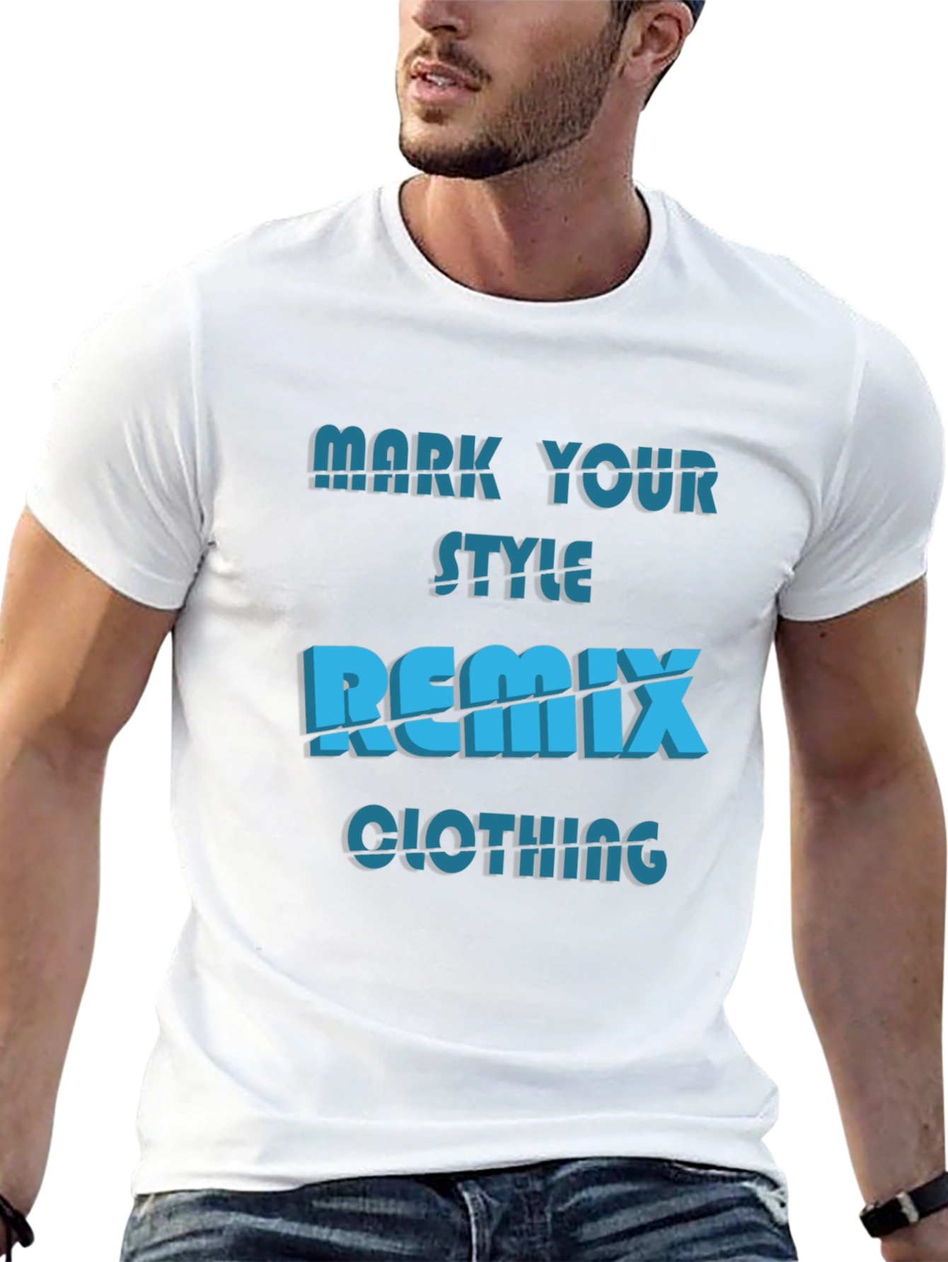Black Remix Clothing Style T-Shirt - Bold Graphic Tee view 13