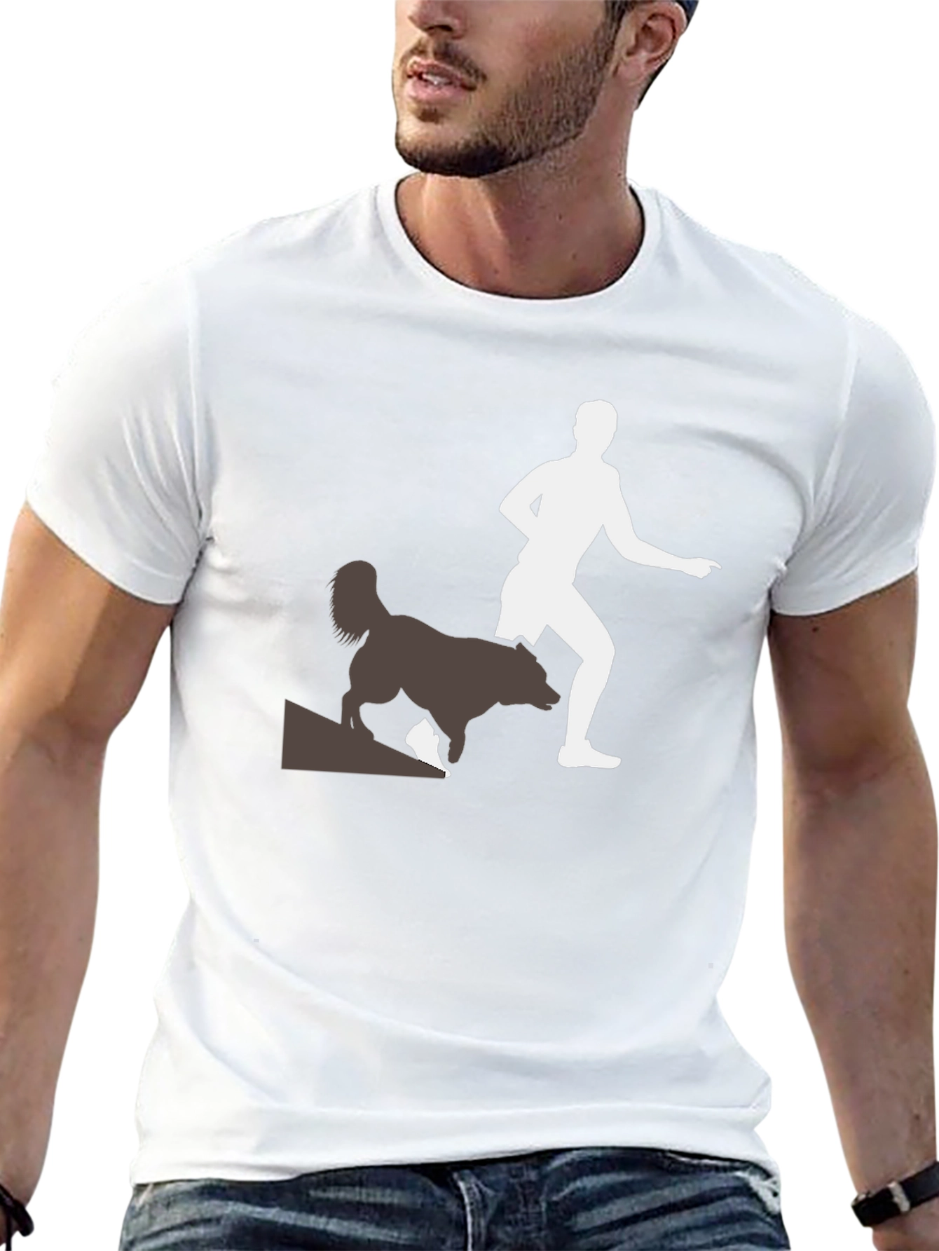 Running with Dogs Tee - Black - 13