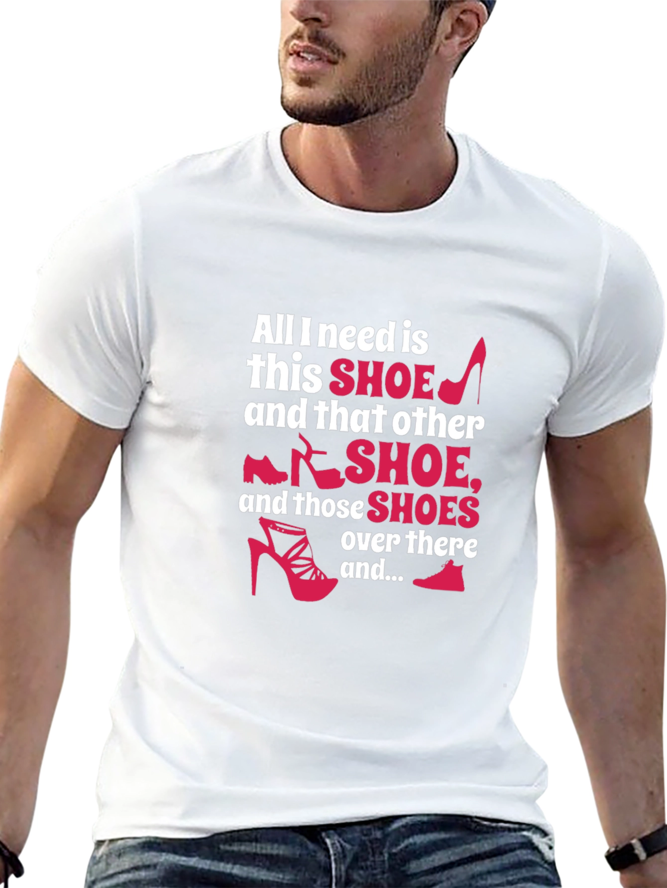 Black Shoe Lover T-Shirt - Funny Graphic Tee view 13