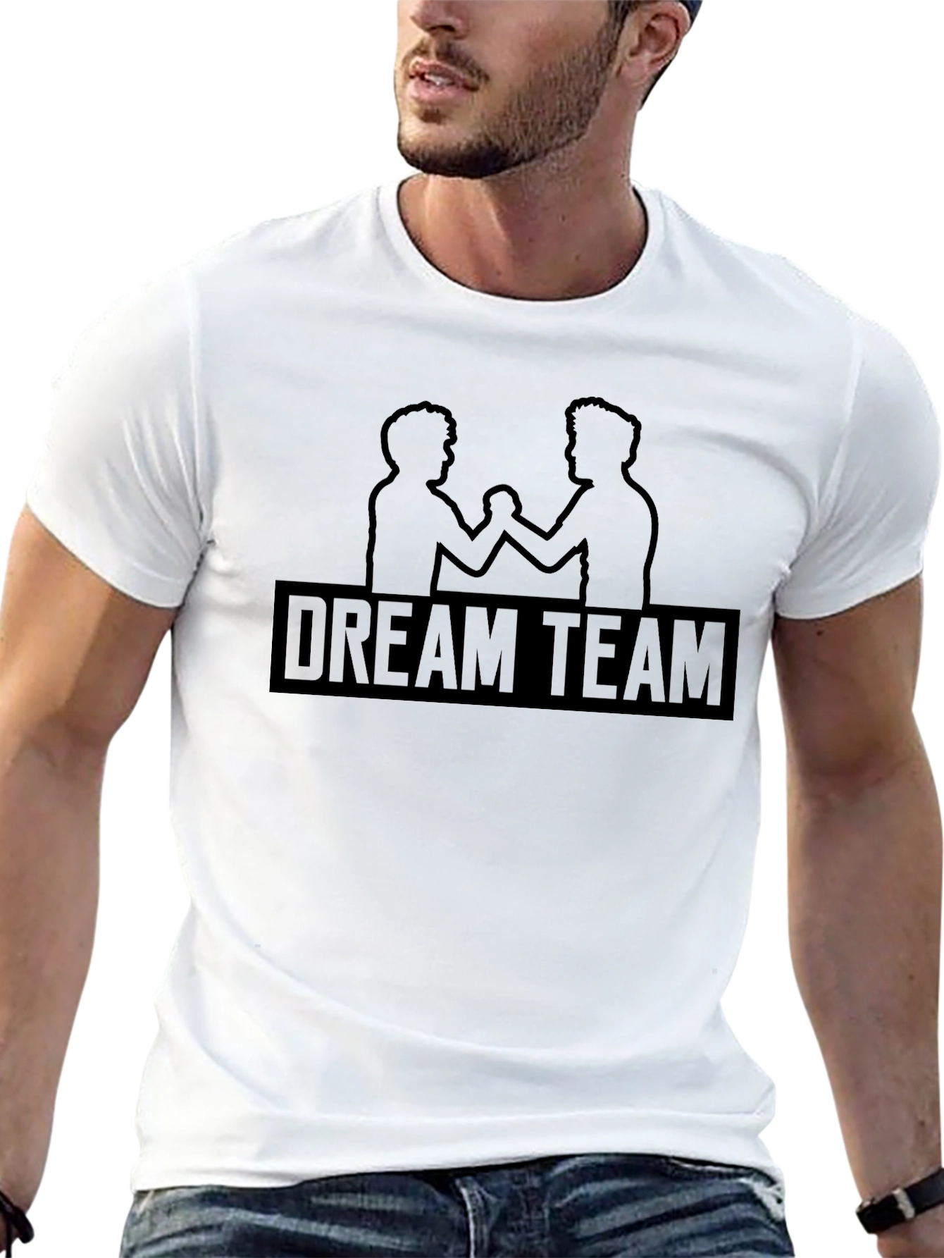 Black Dream Team Black Graphic T-Shirt view 13