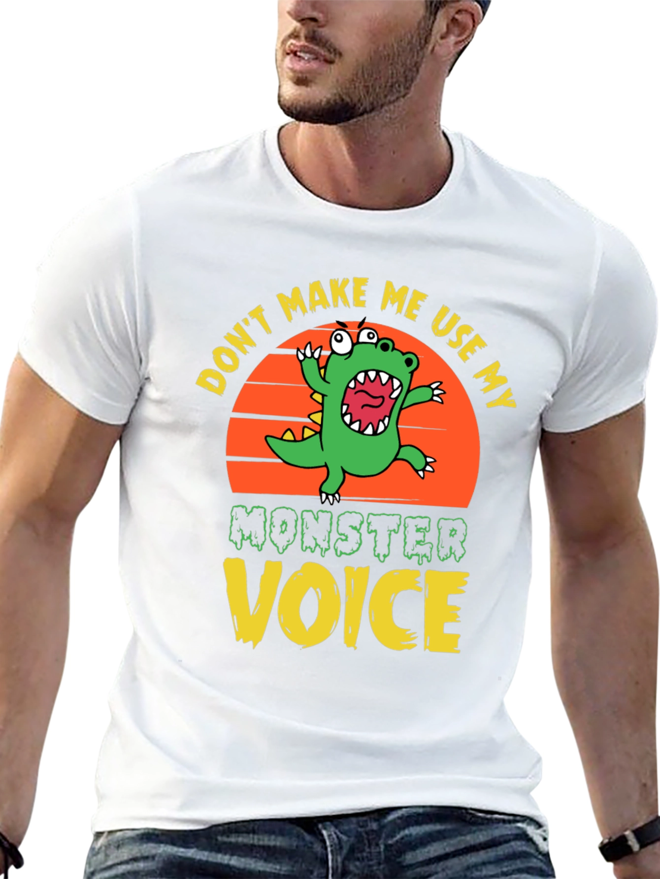 Black Don't Make Me Use My Monster Voice Graphic Tee view 13
