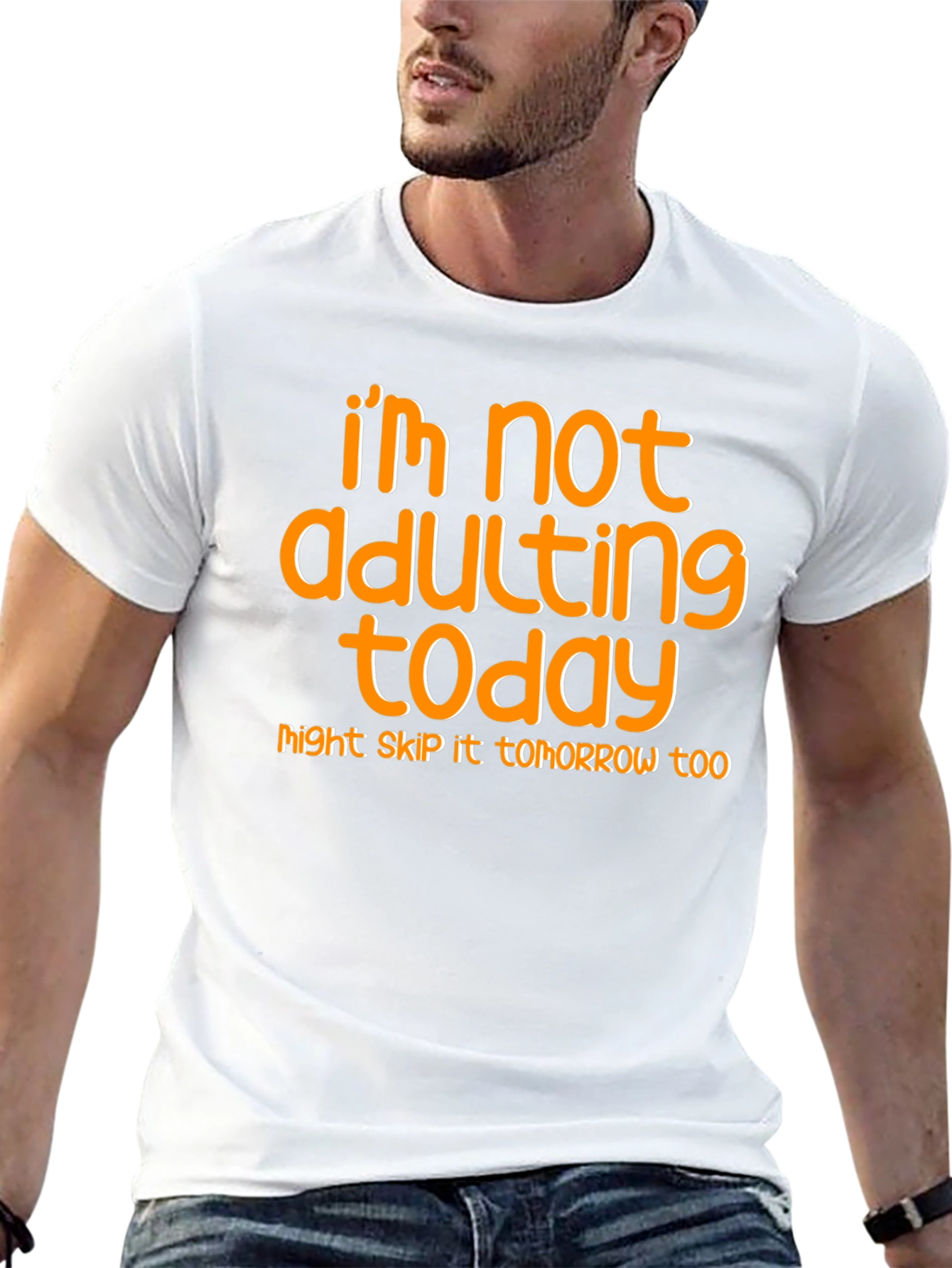Black I'm Not Adulting Today T-Shirt view 13
