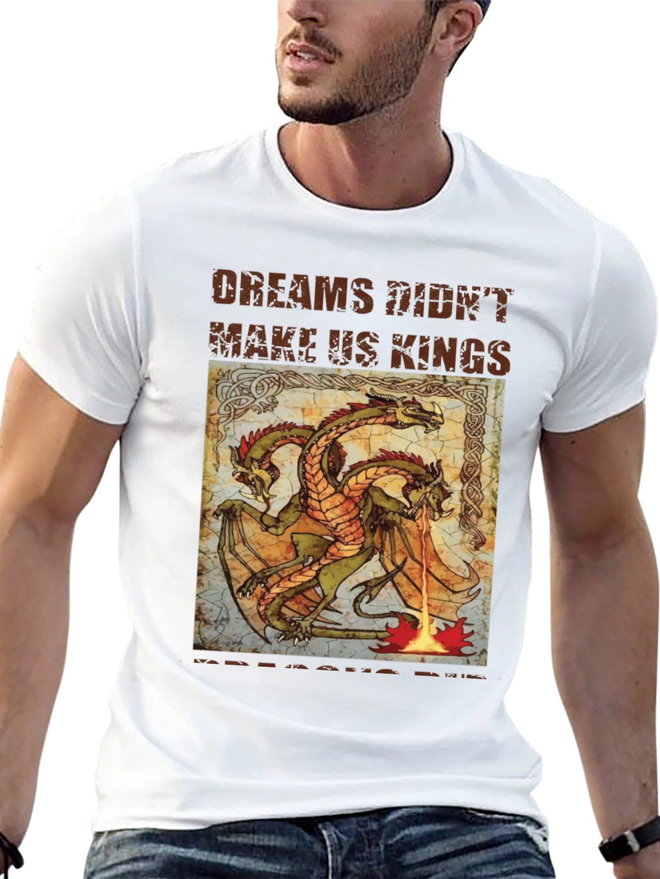 Black Dreams Didn't Make Us Kings Dragon Graphic Tee view 13