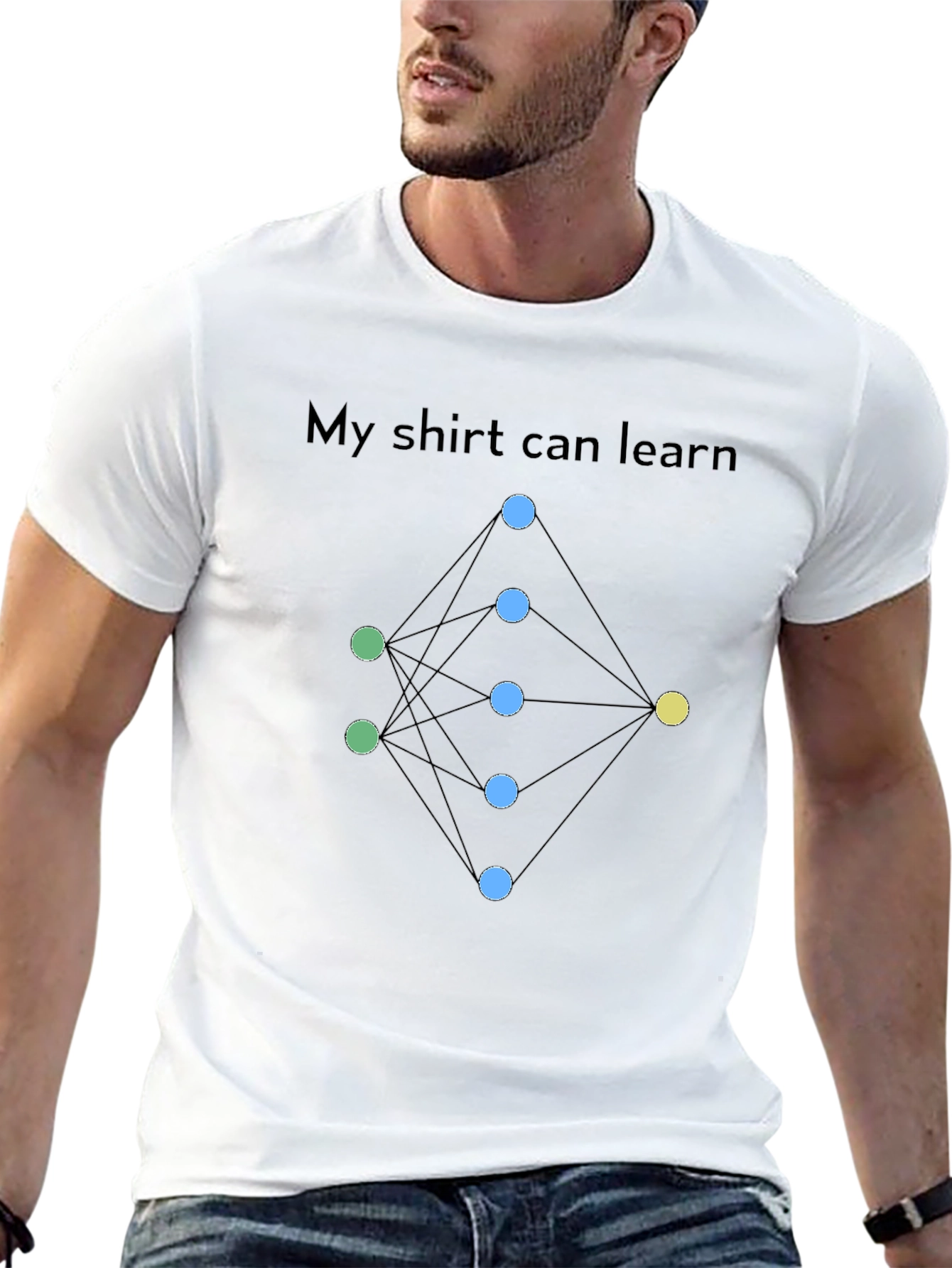 Black My Shirt Can Learn - Neural Network T-Shirt view 13