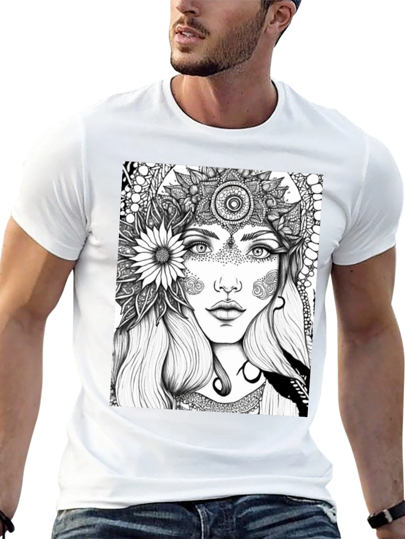 Black Mystic Woman Graphic Tee - Black view 13