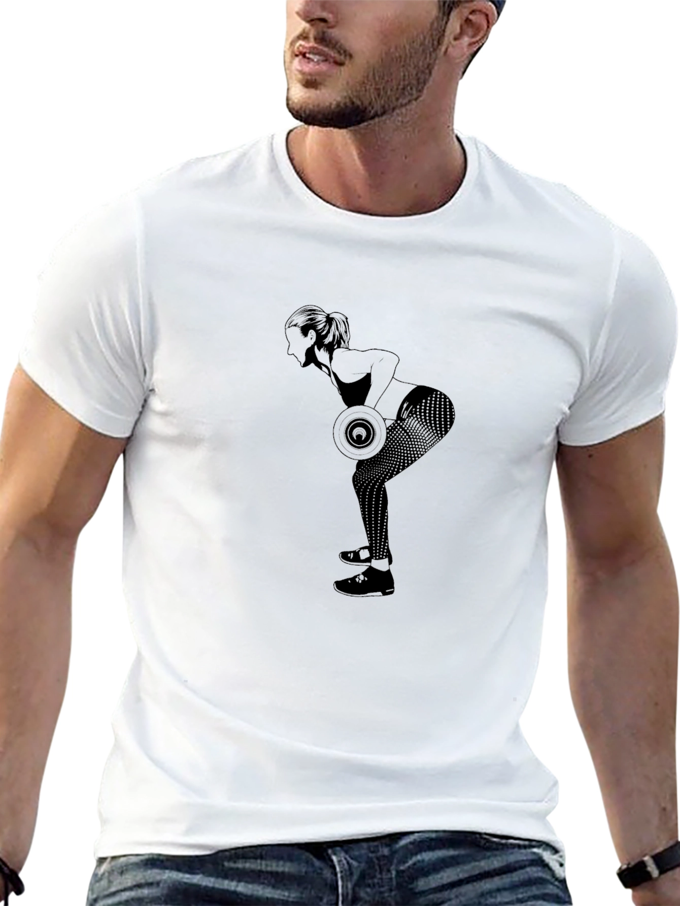 Black Workout Graphic Tee - Black - Unisex view 13