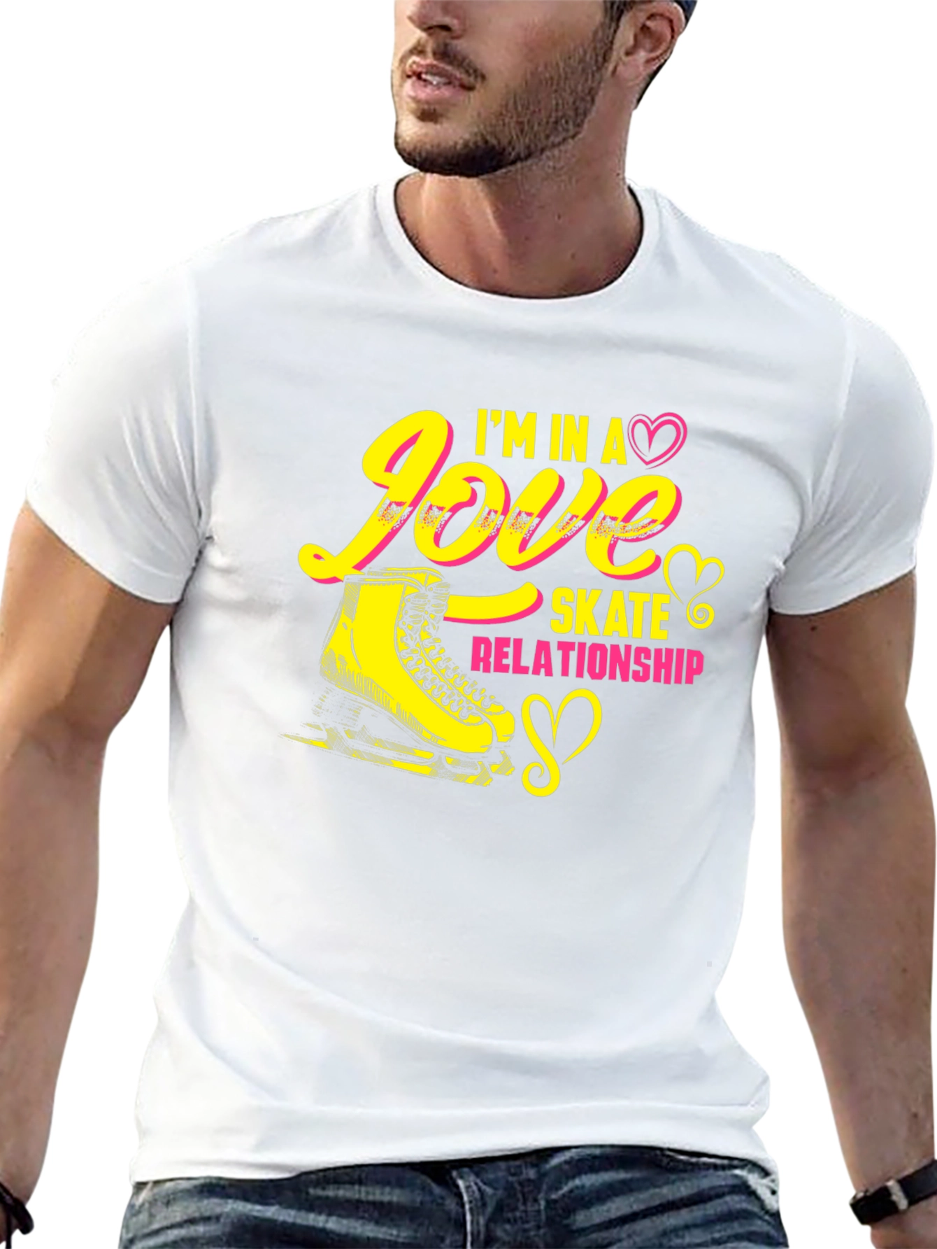 Black Love Skate Relationship T-Shirt view 13