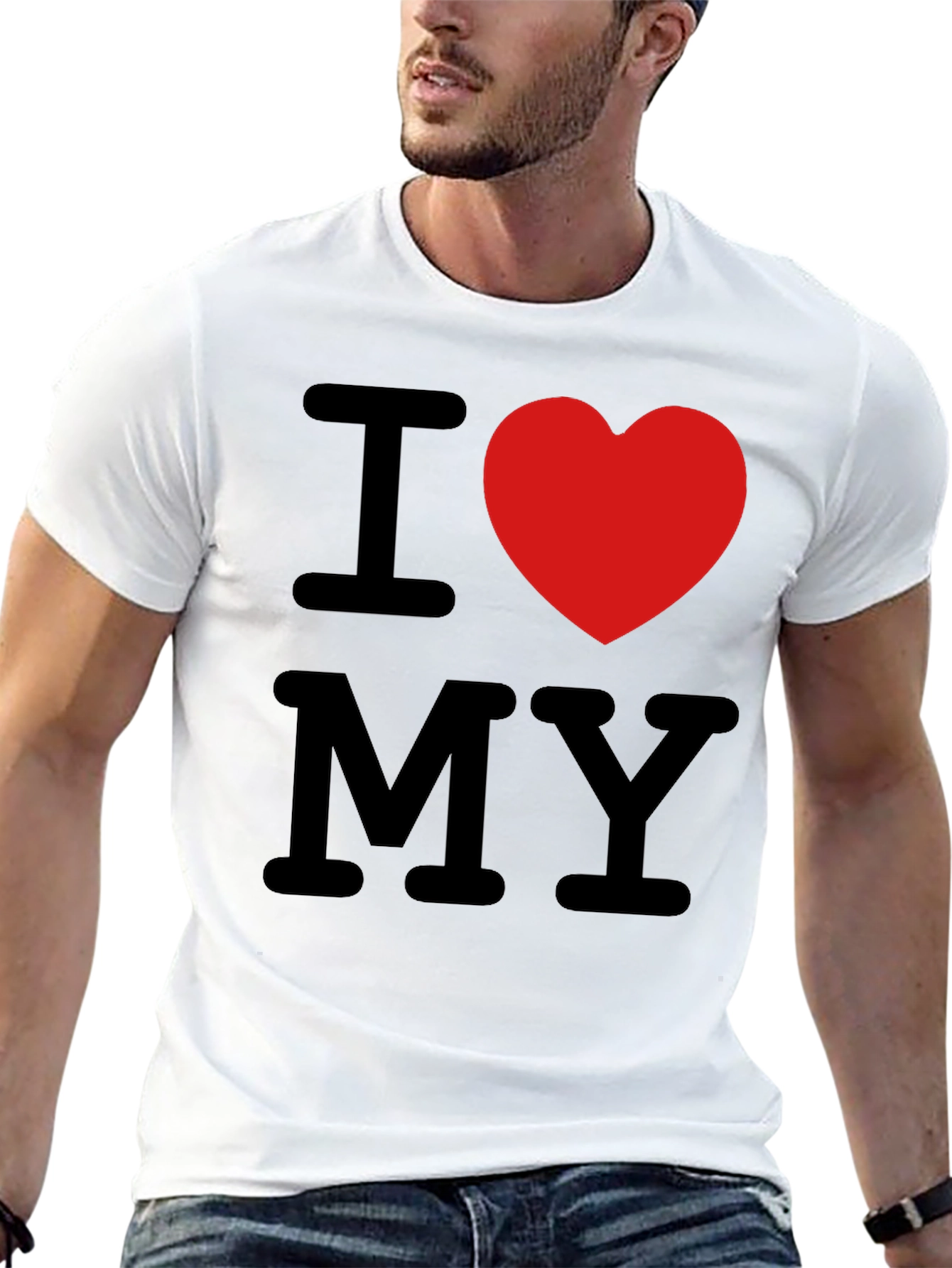 Black I Heart My T-Shirt - Stylish Black Tee view 13