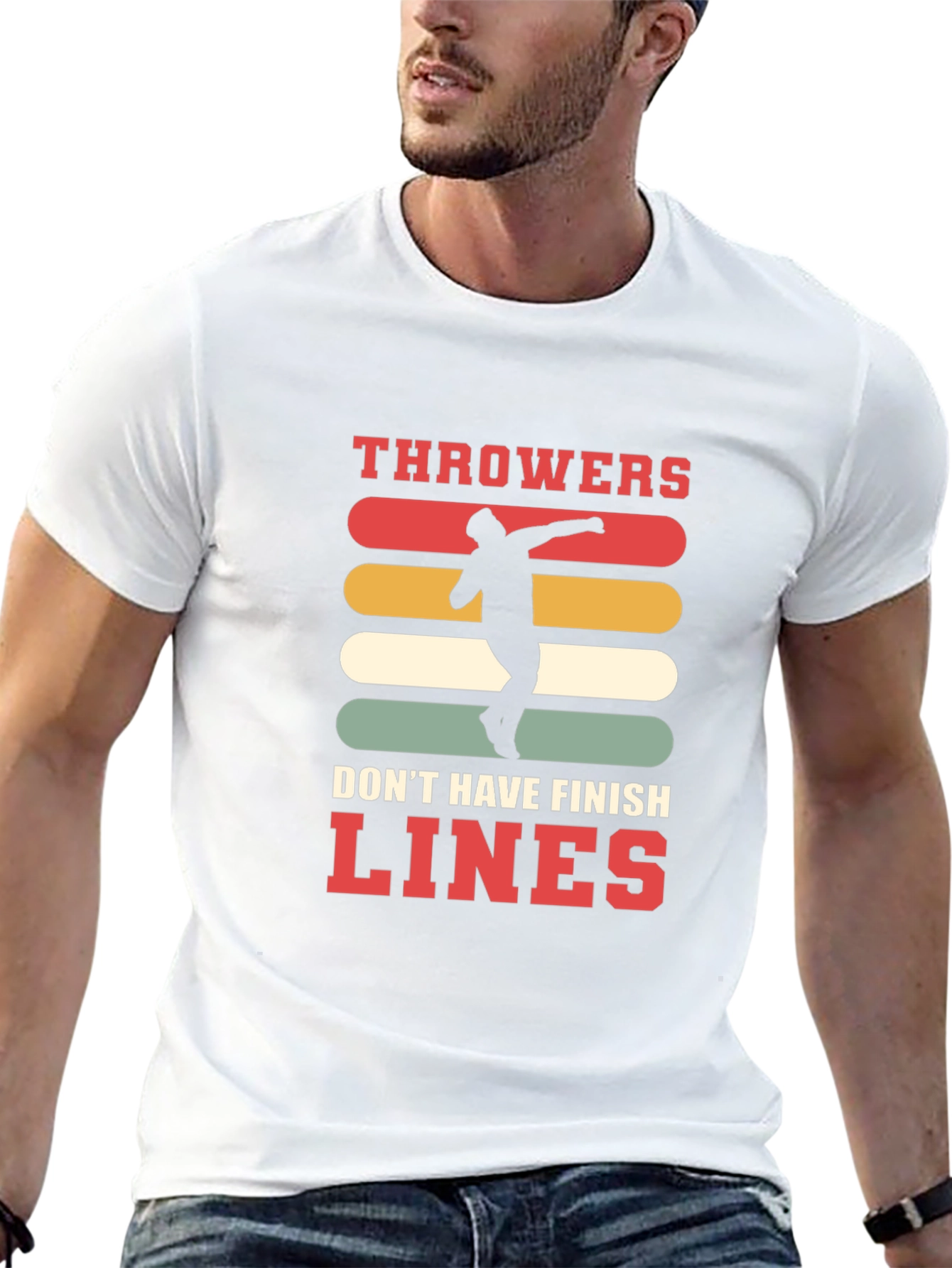 Black Throwers Don't Have Finish Lines Graphic Tee view 13