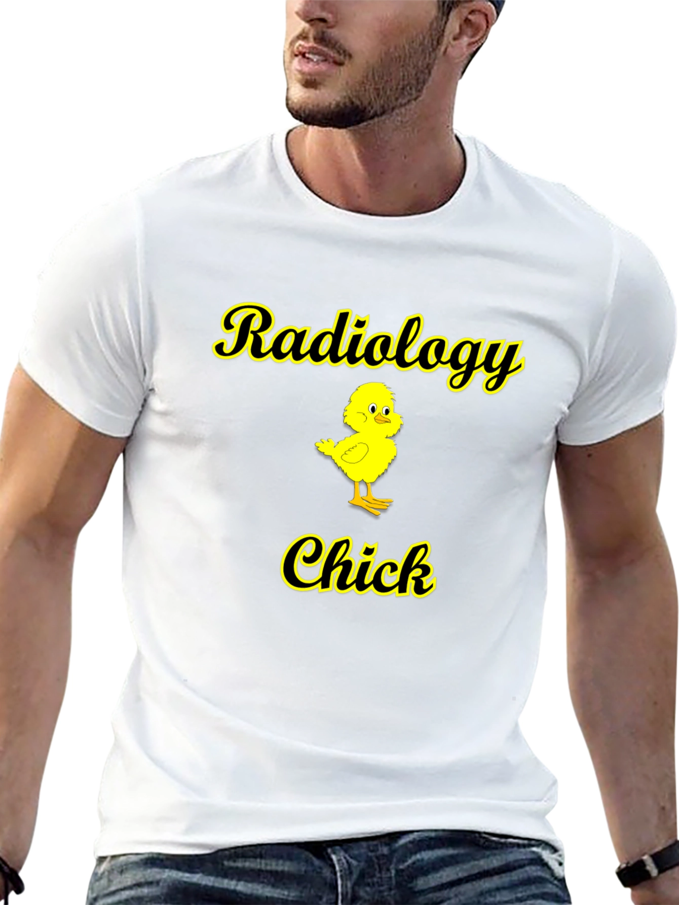 Black Radiology Chick T-Shirt - Cute & Funny Radiologist Tee view 13